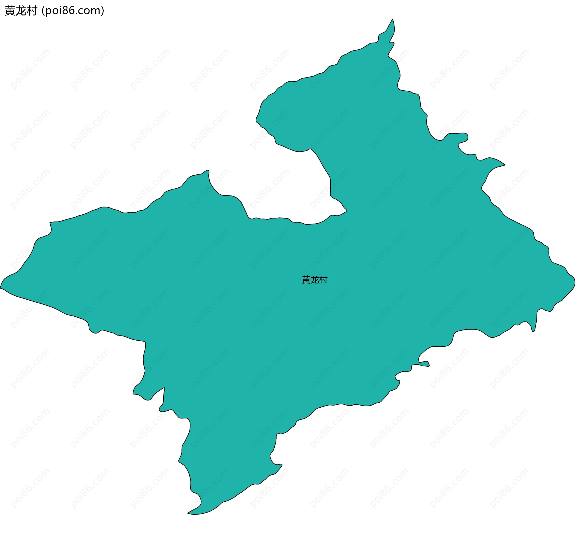 黄龙村边界地图