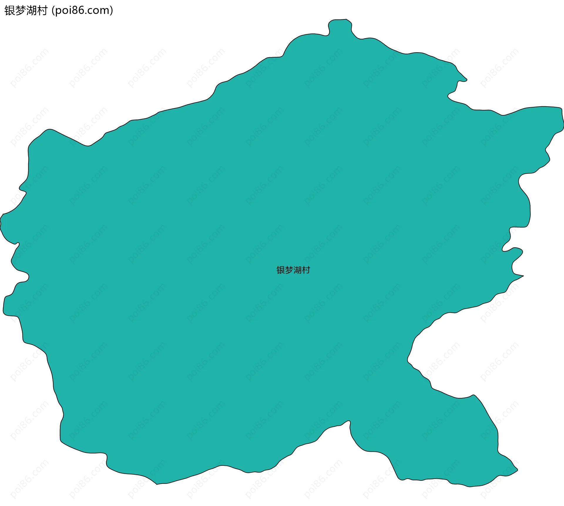 银梦湖村边界地图