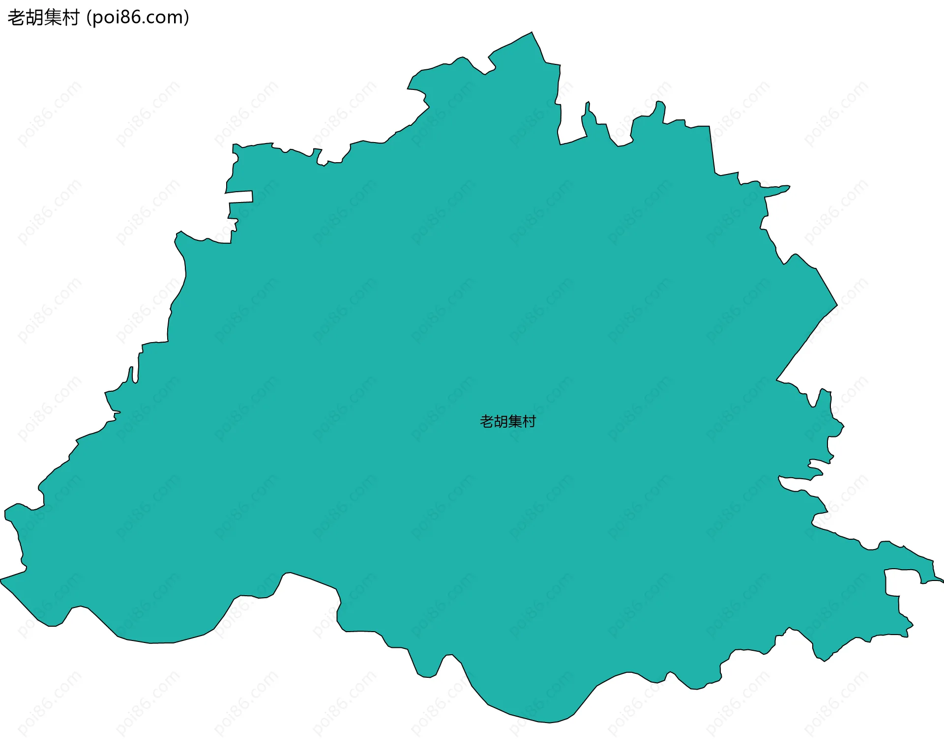 老胡集村边界地图