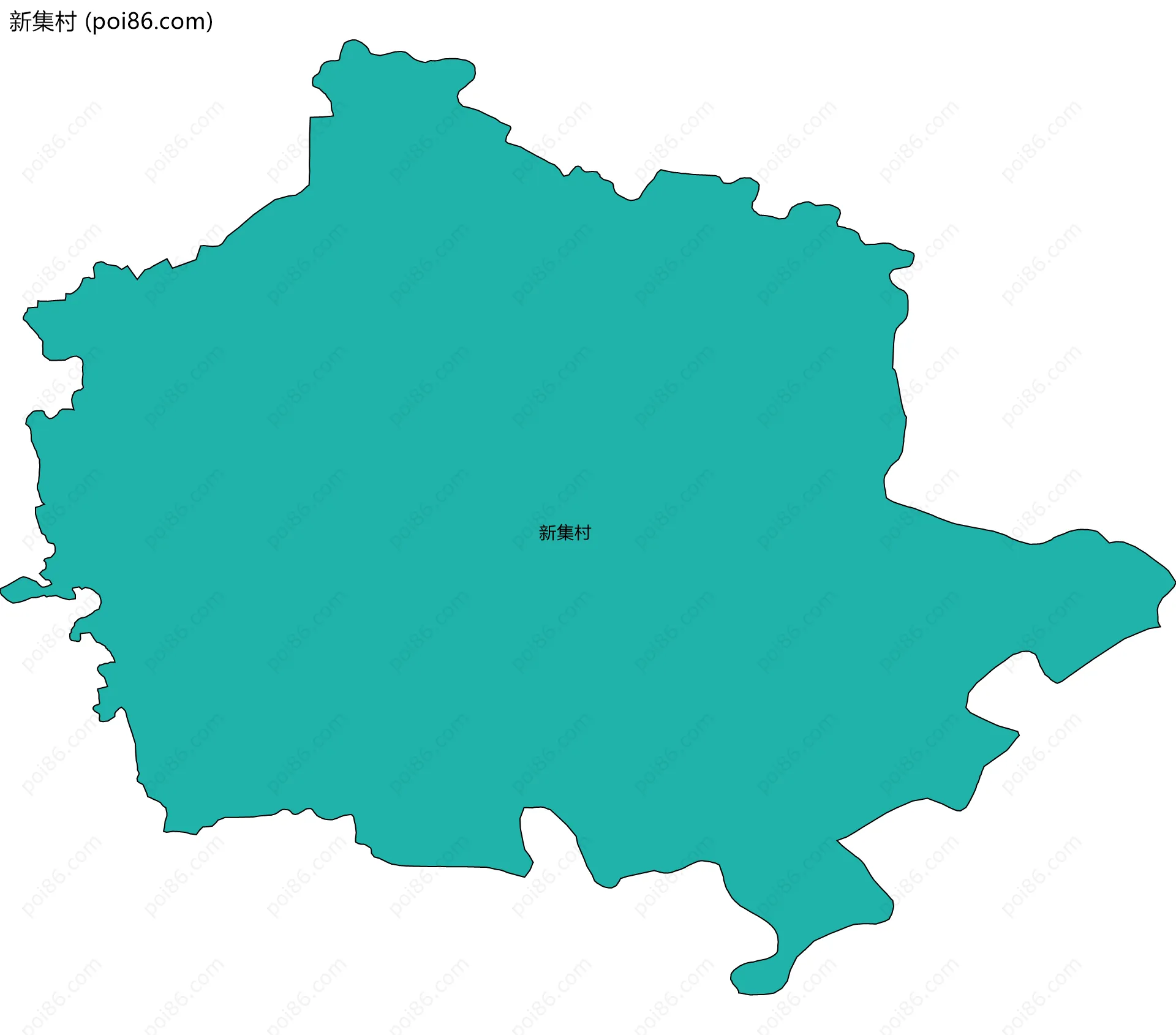 新集村边界地图