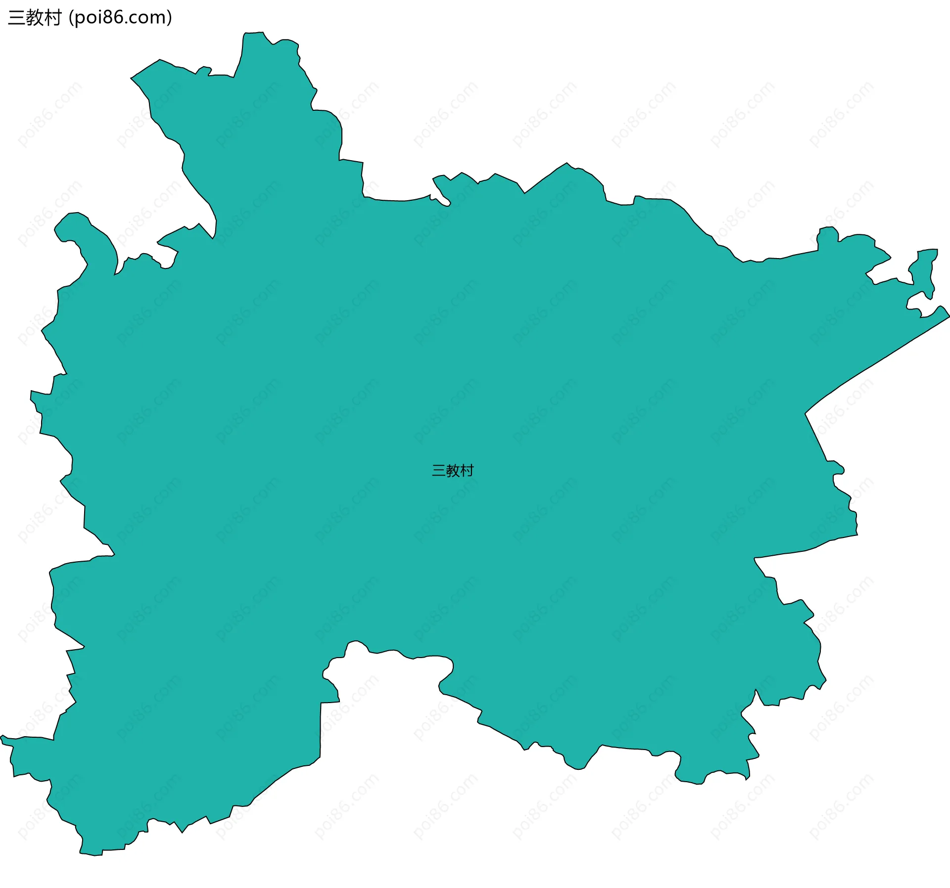 三教村边界地图