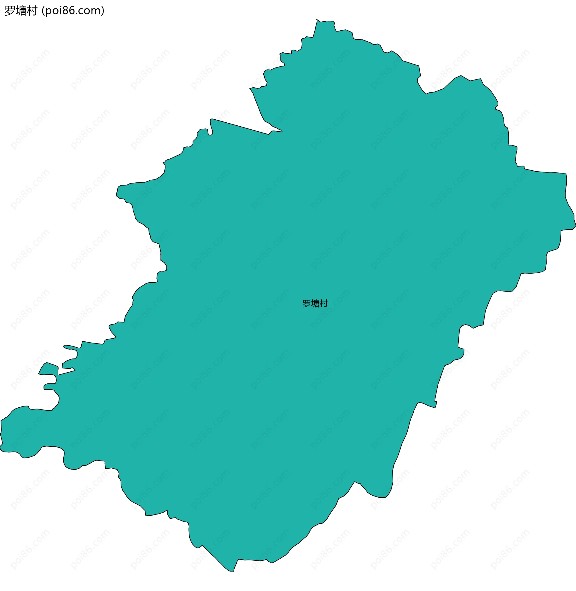 罗塘村边界地图