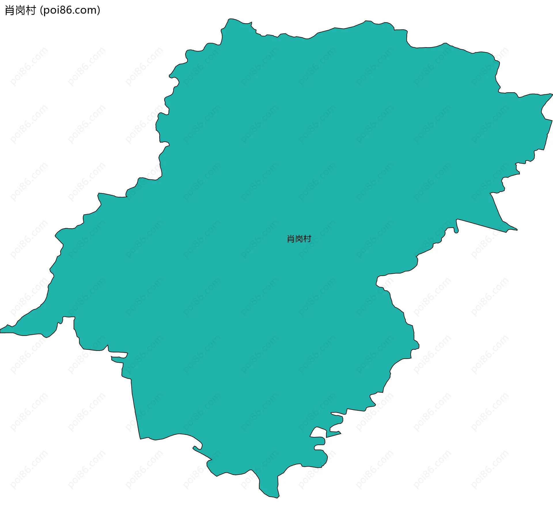 肖岗村边界地图
