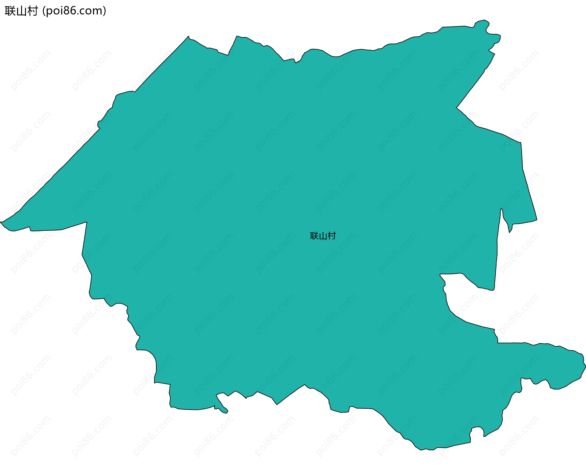 联山村边界地图