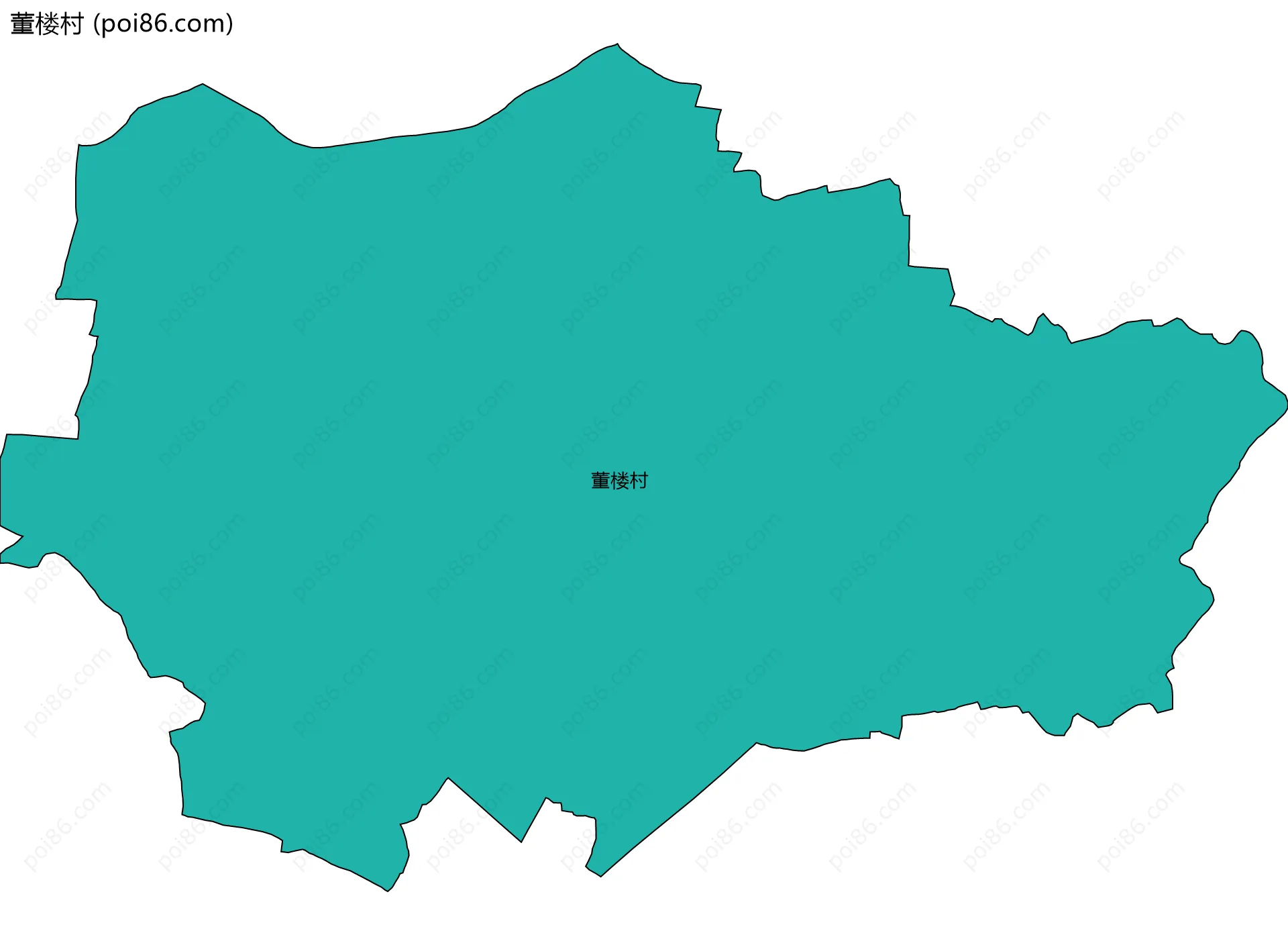 董楼村边界地图