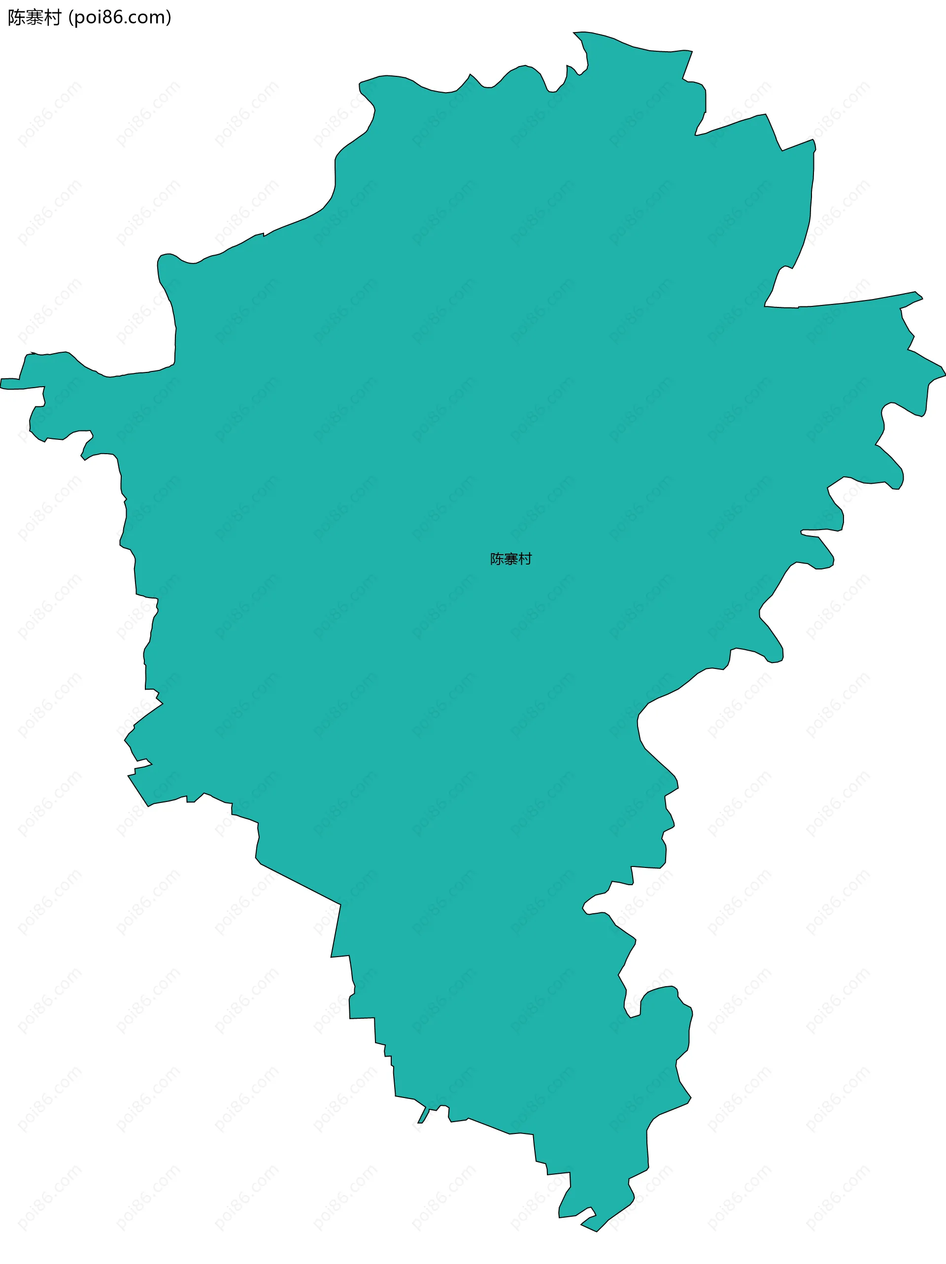 陈寨村边界地图