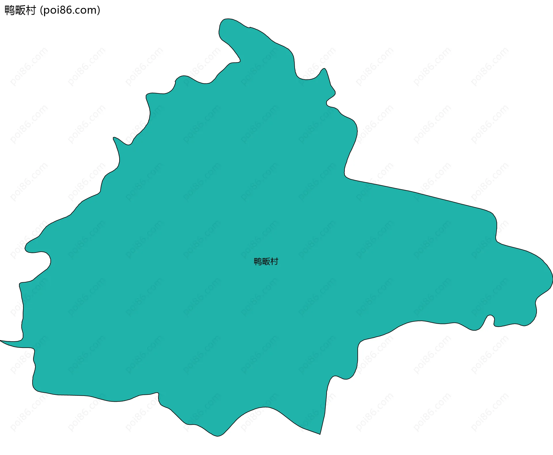 鸭畈村边界地图