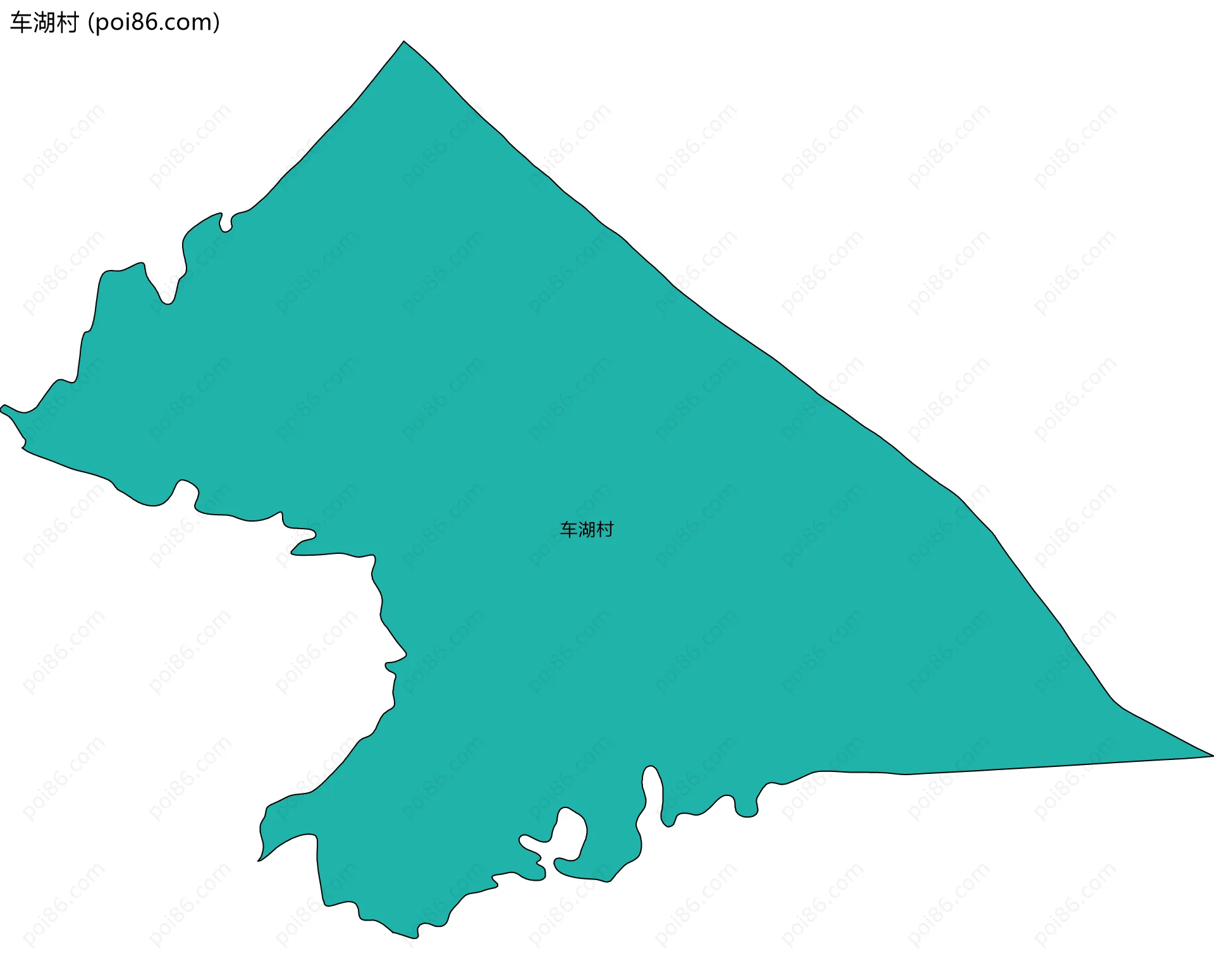 车湖村边界地图