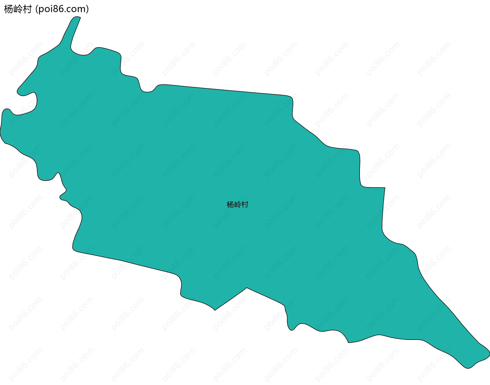 杨岭村边界地图