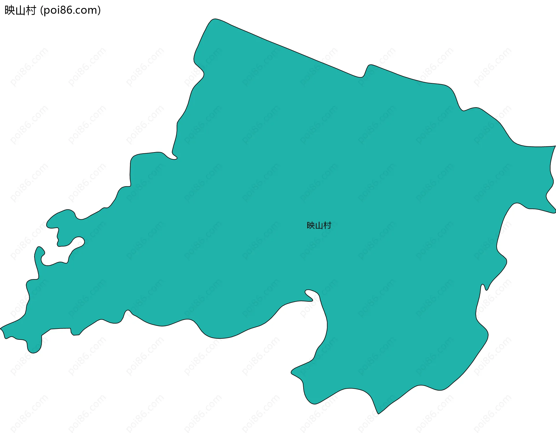 映山村边界地图