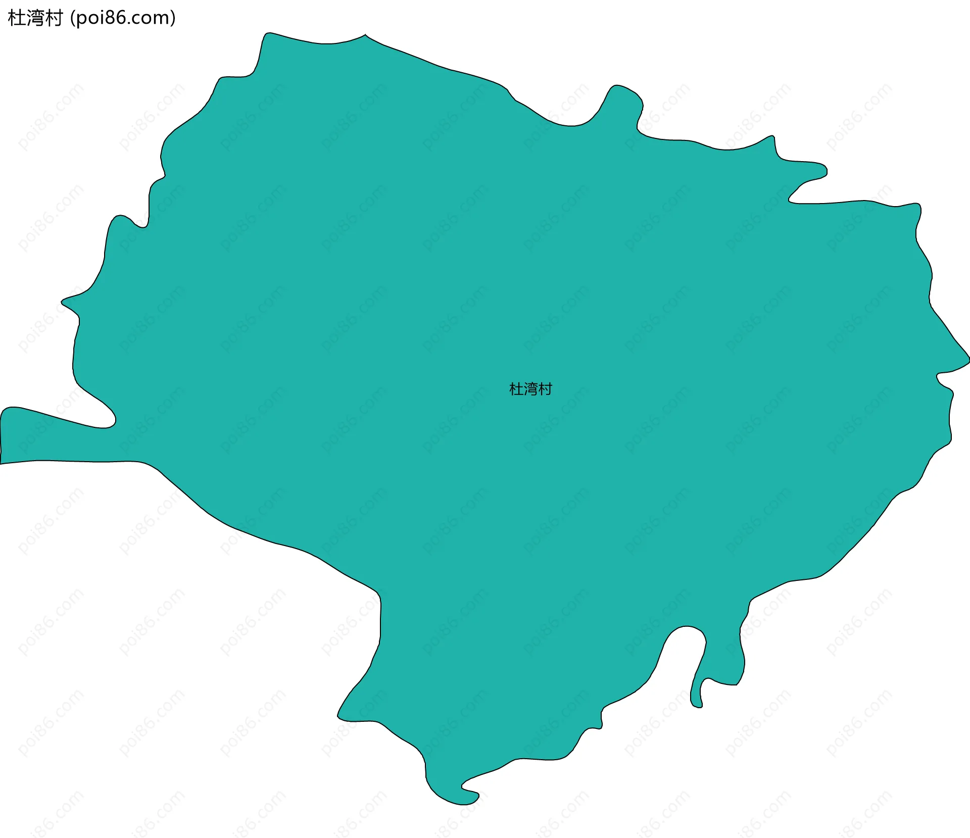 杜湾村边界地图