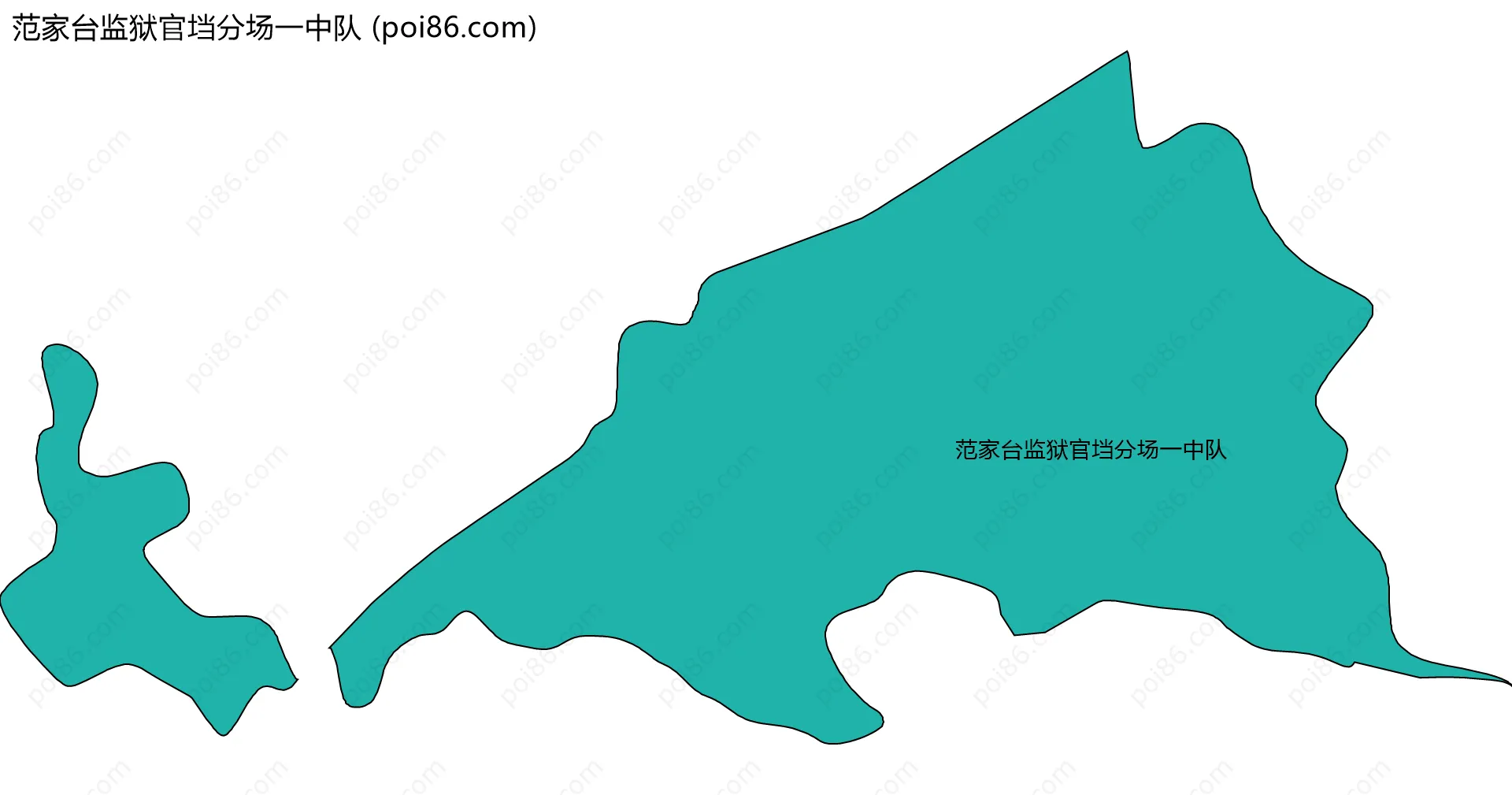 范家台监狱官垱分场一中队边界地图