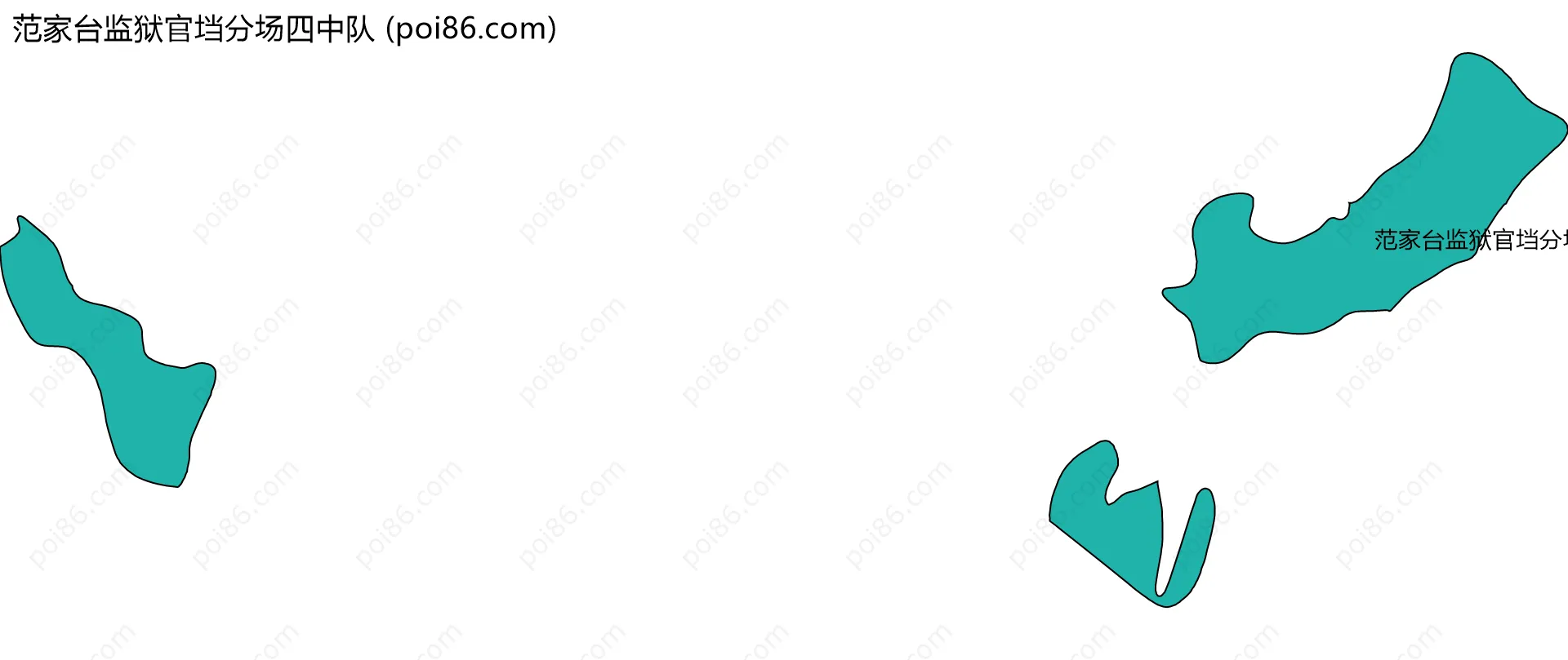 范家台监狱官垱分场四中队边界地图
