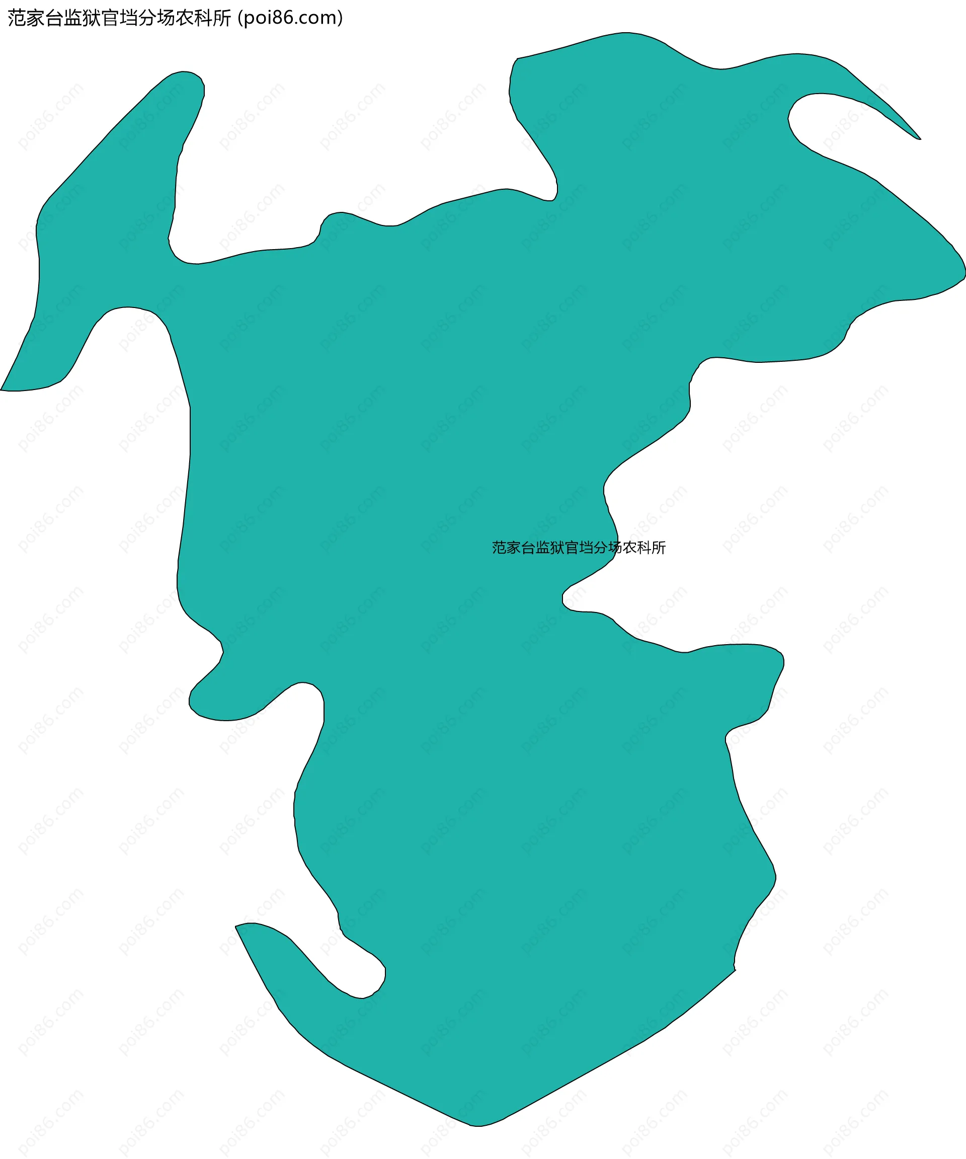 范家台监狱官垱分场农科所边界地图