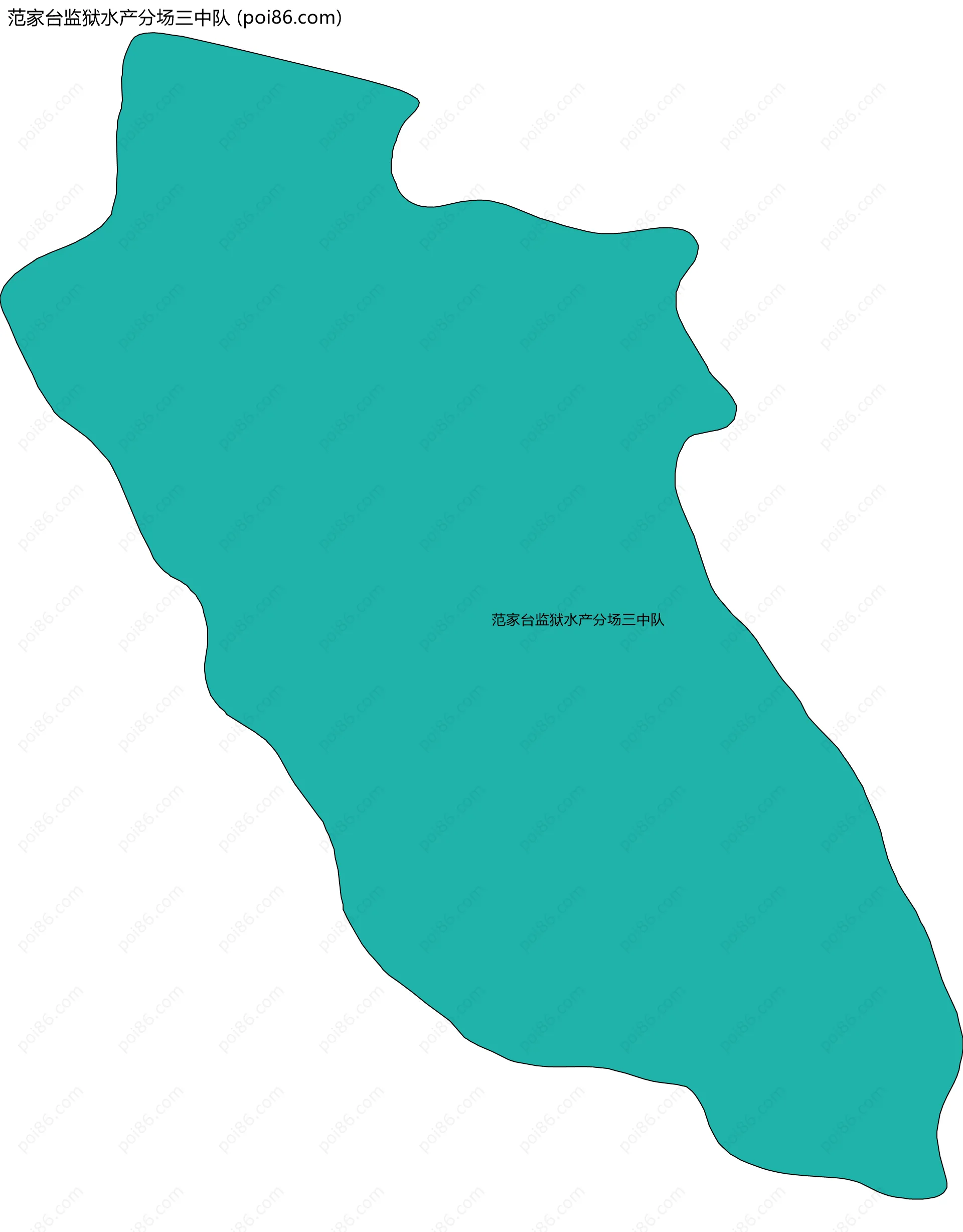 范家台监狱水产分场三中队边界地图