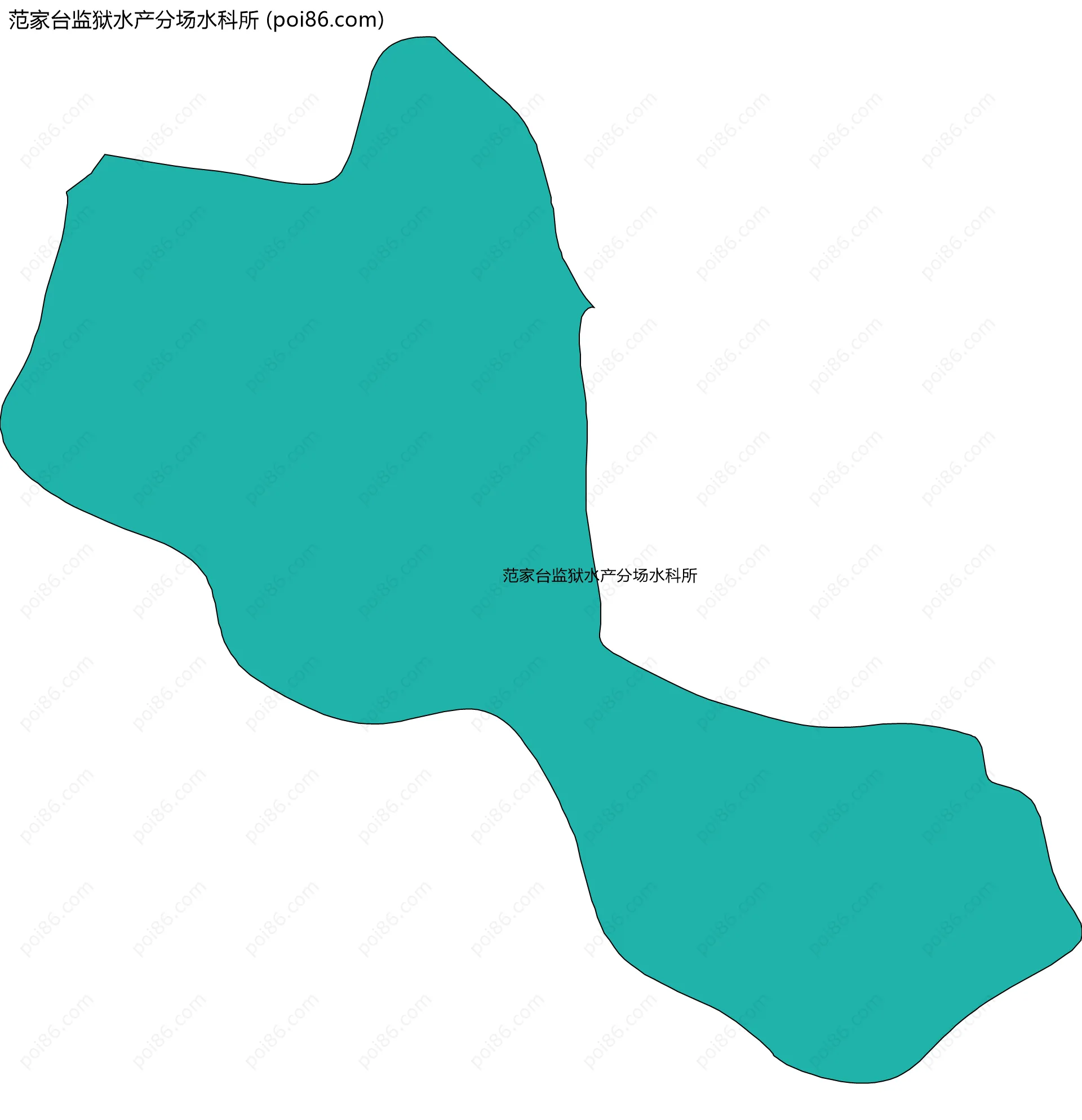 范家台监狱水产分场水科所边界地图