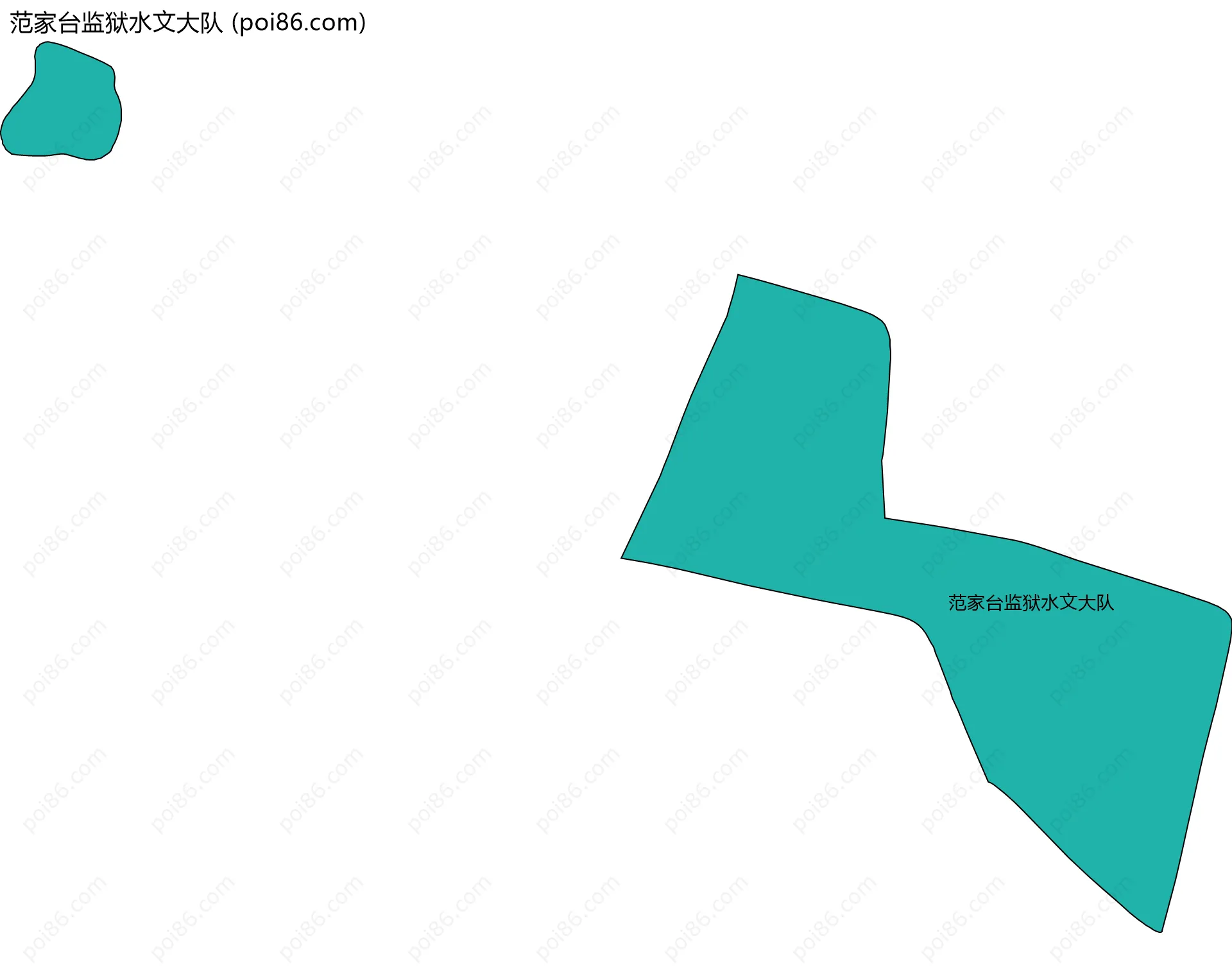 范家台监狱水文大队边界地图