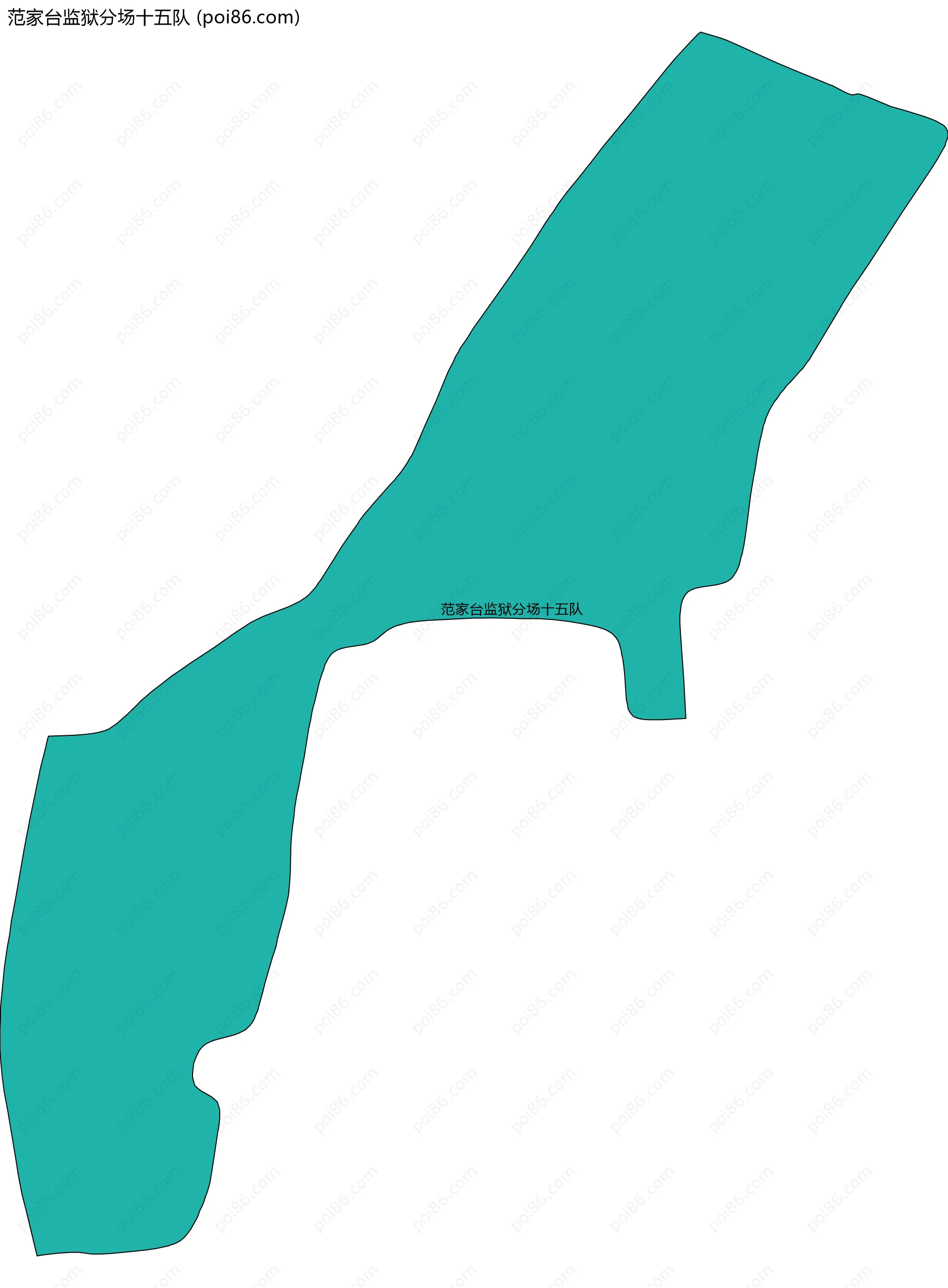 范家台监狱分场十五队边界地图