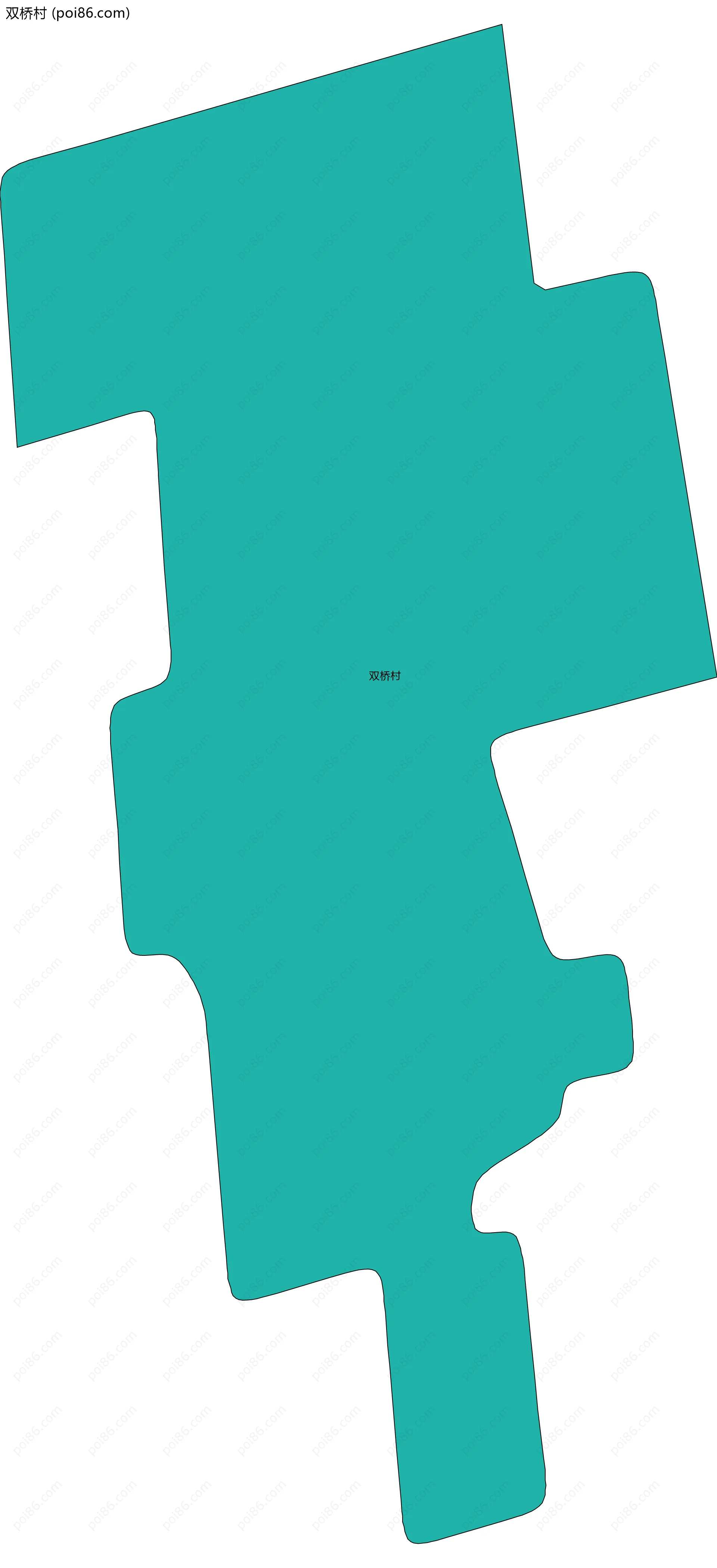 双桥村边界地图