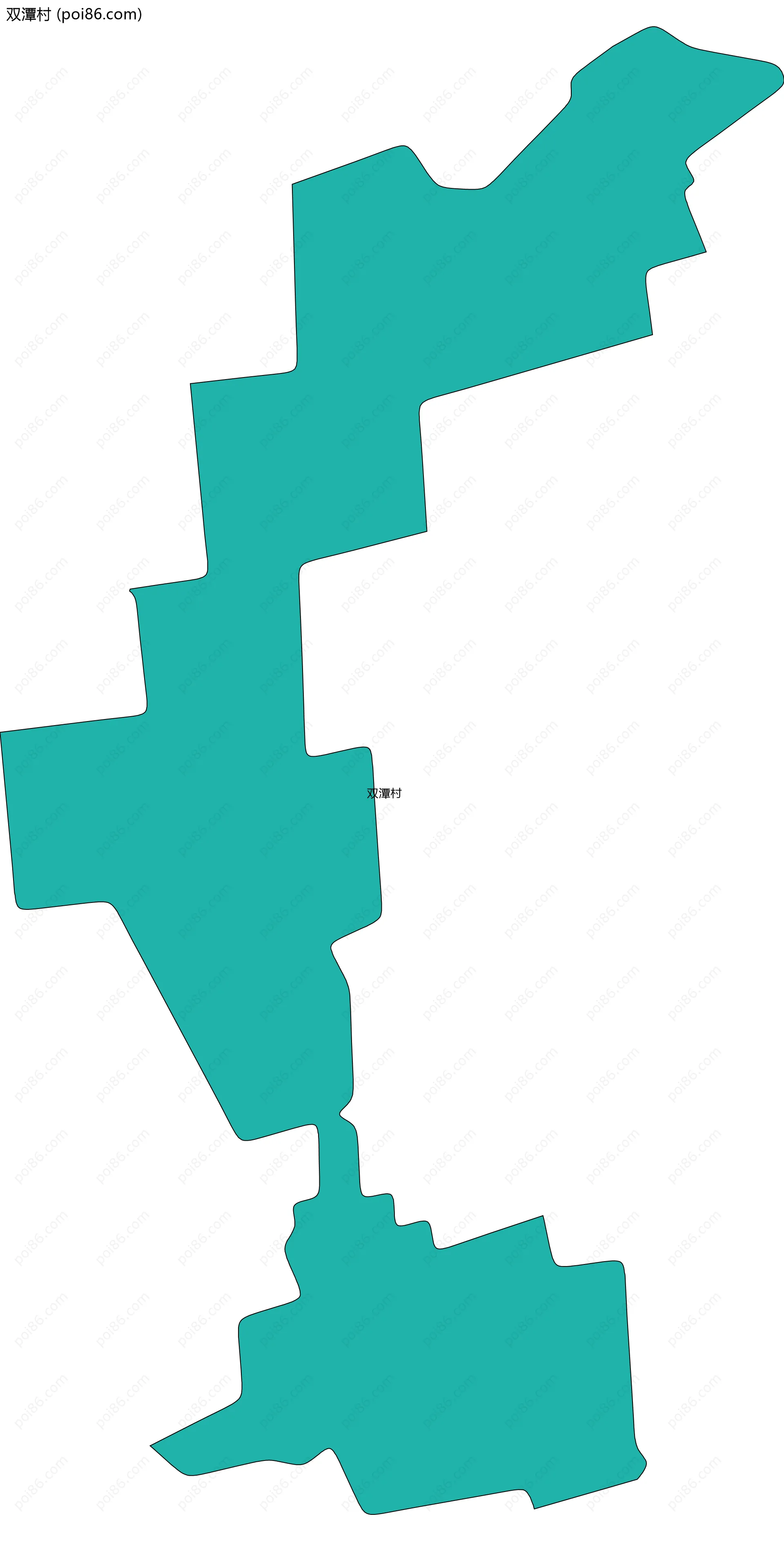 双潭村边界地图