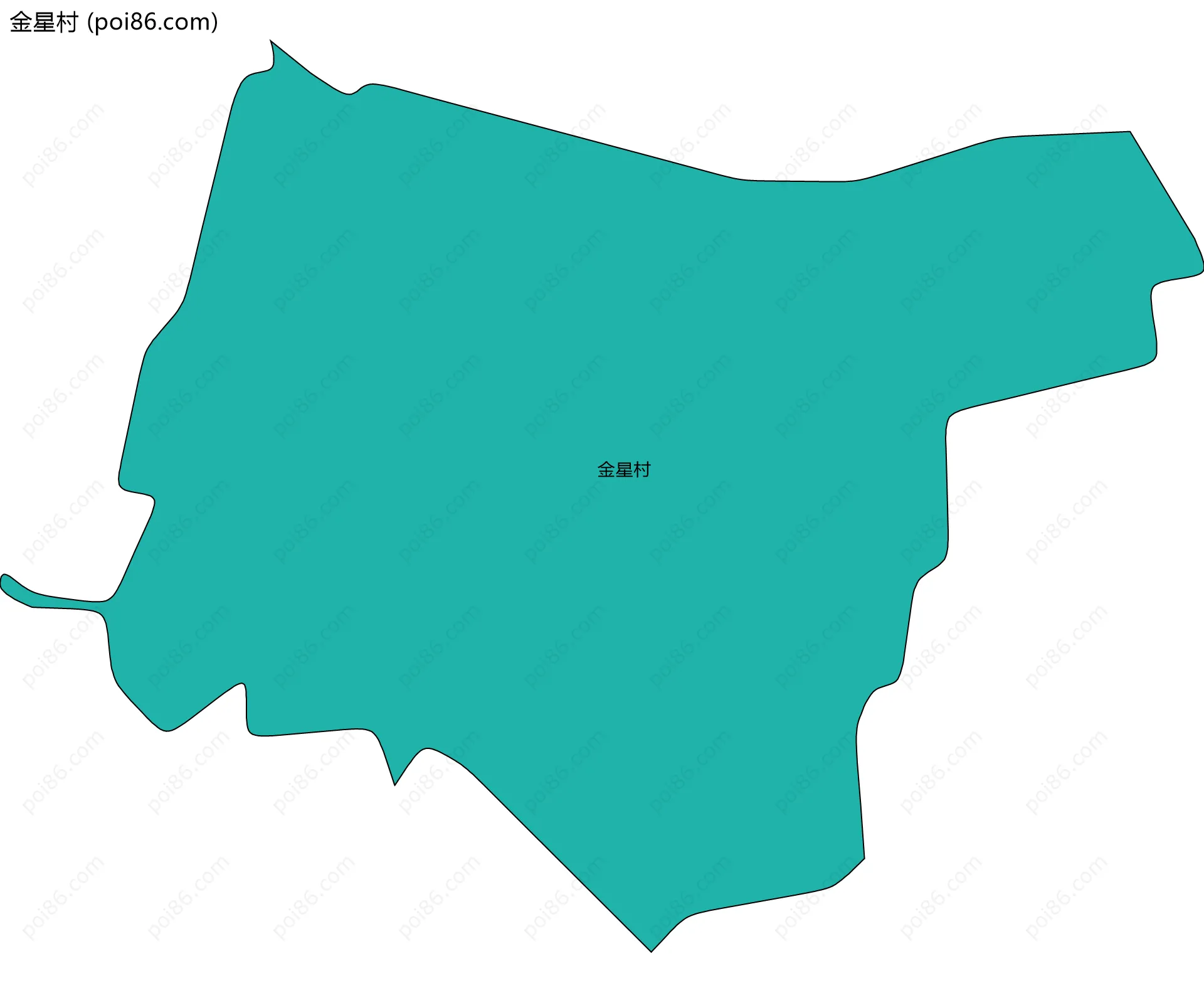 金星村边界地图