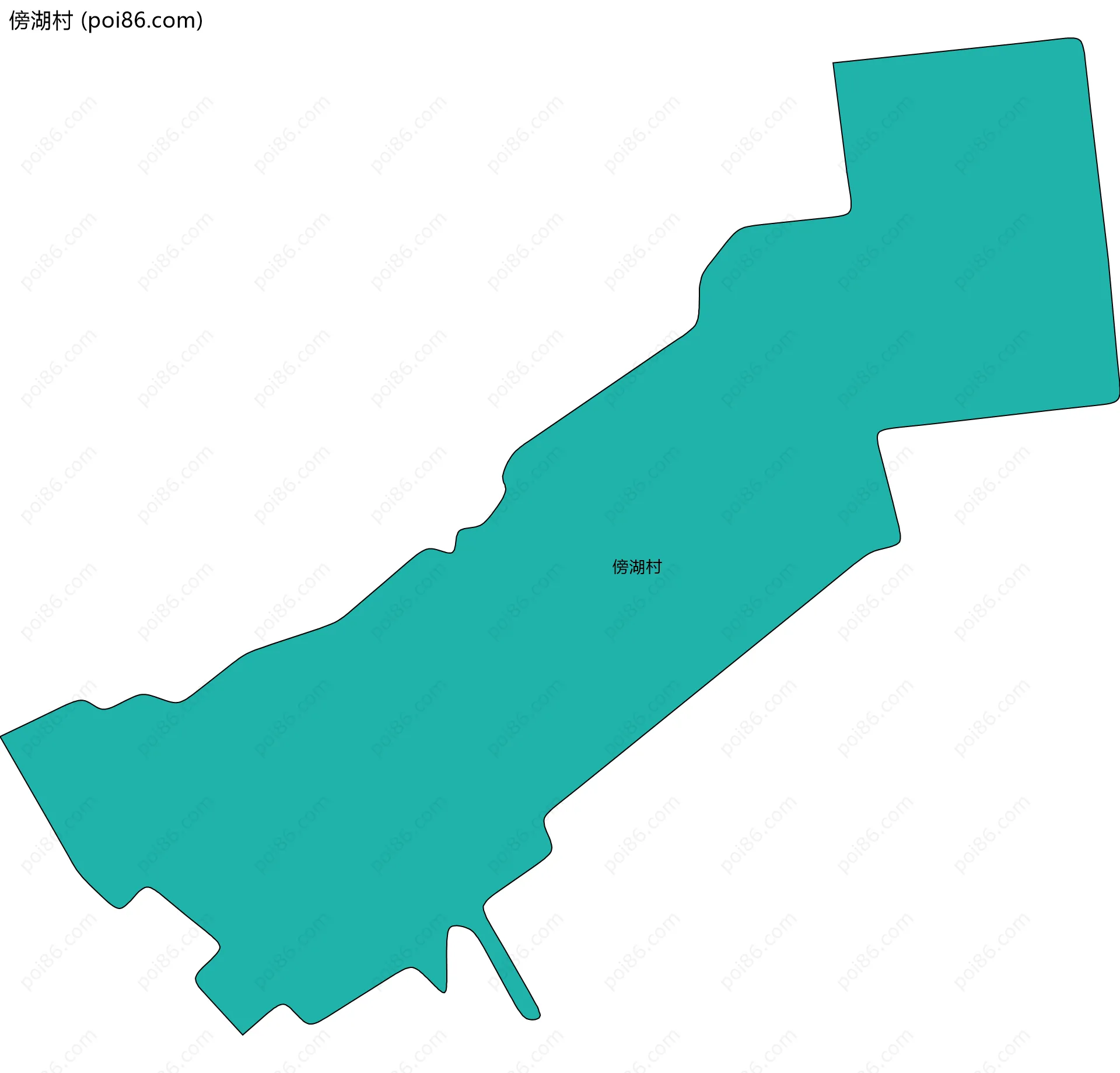 傍湖村边界地图