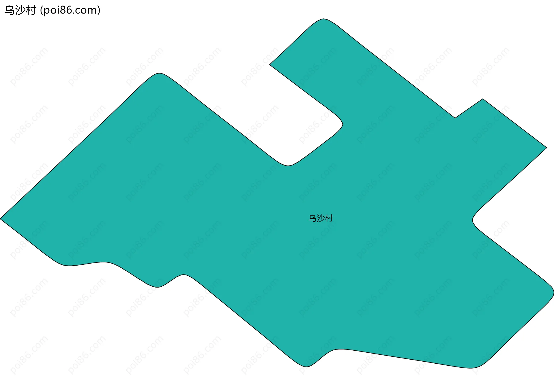 乌沙村边界地图