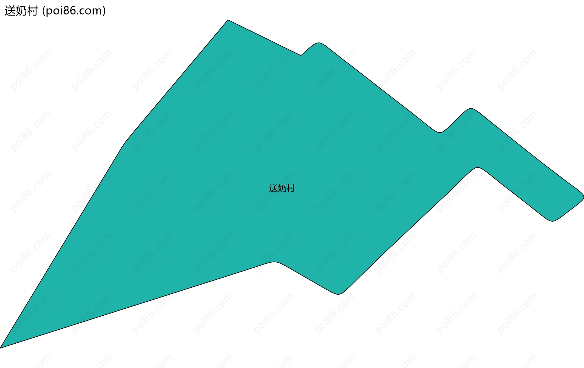 送奶村边界地图