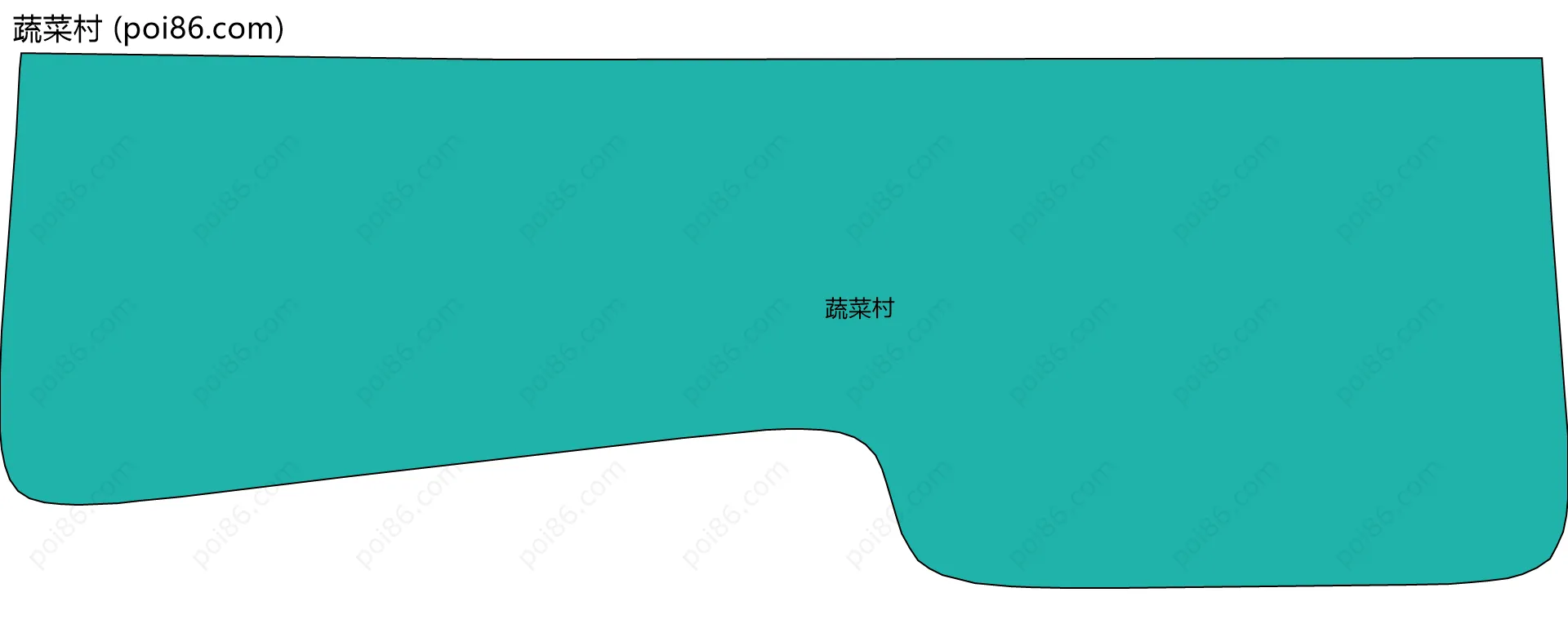 蔬菜村边界地图