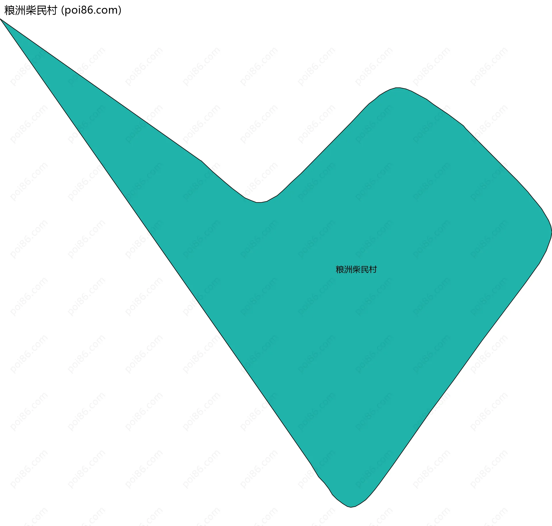 粮洲柴民村边界地图