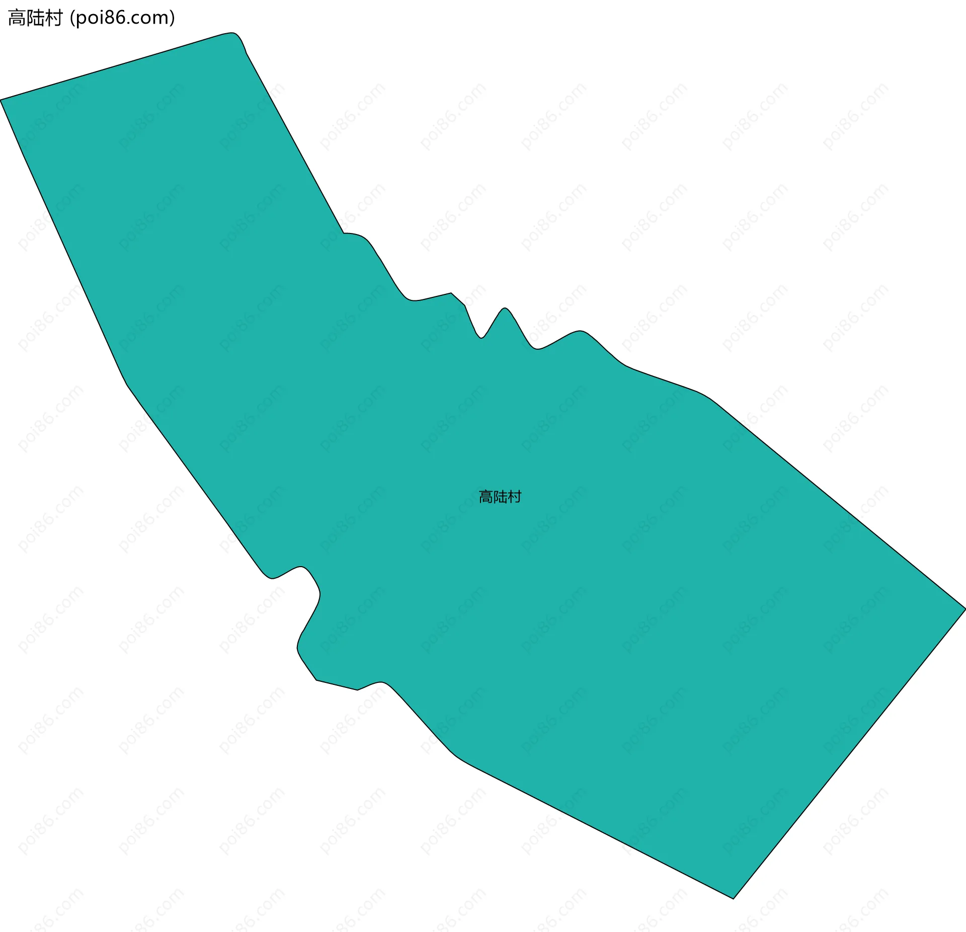 高陆村边界地图