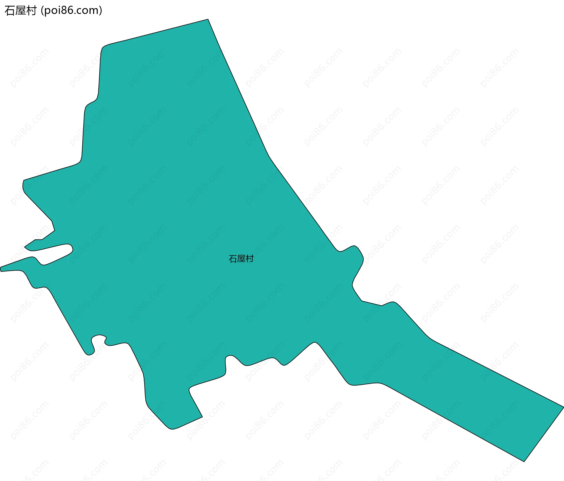 石屋村边界地图