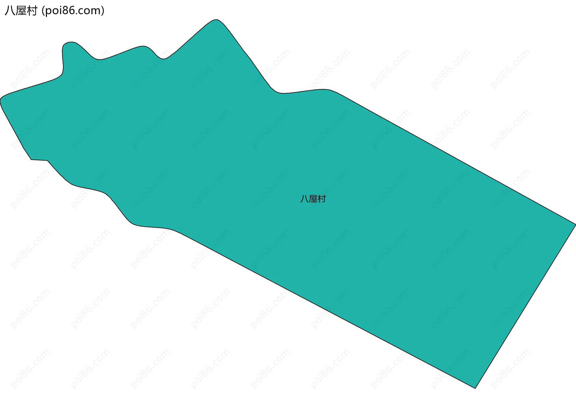 八屋村边界地图