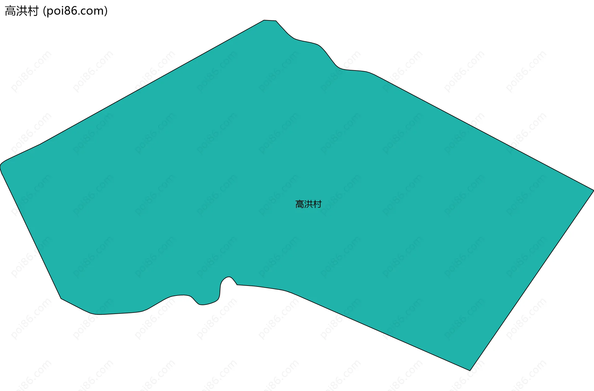 高洪村边界地图
