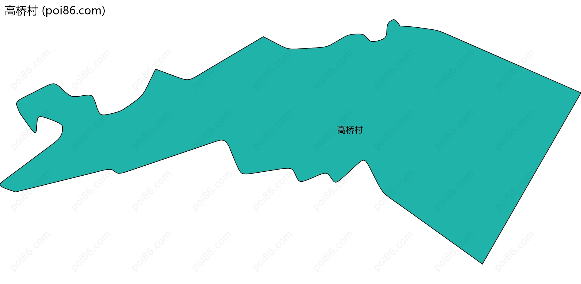 高桥村边界地图