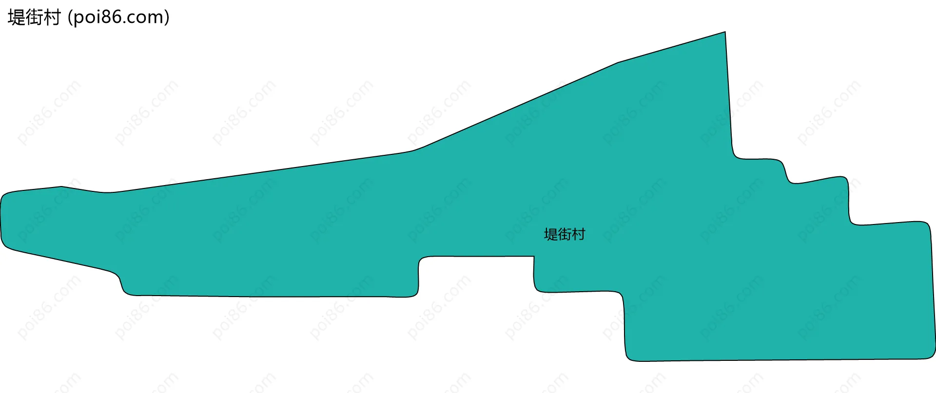 堤街村边界地图