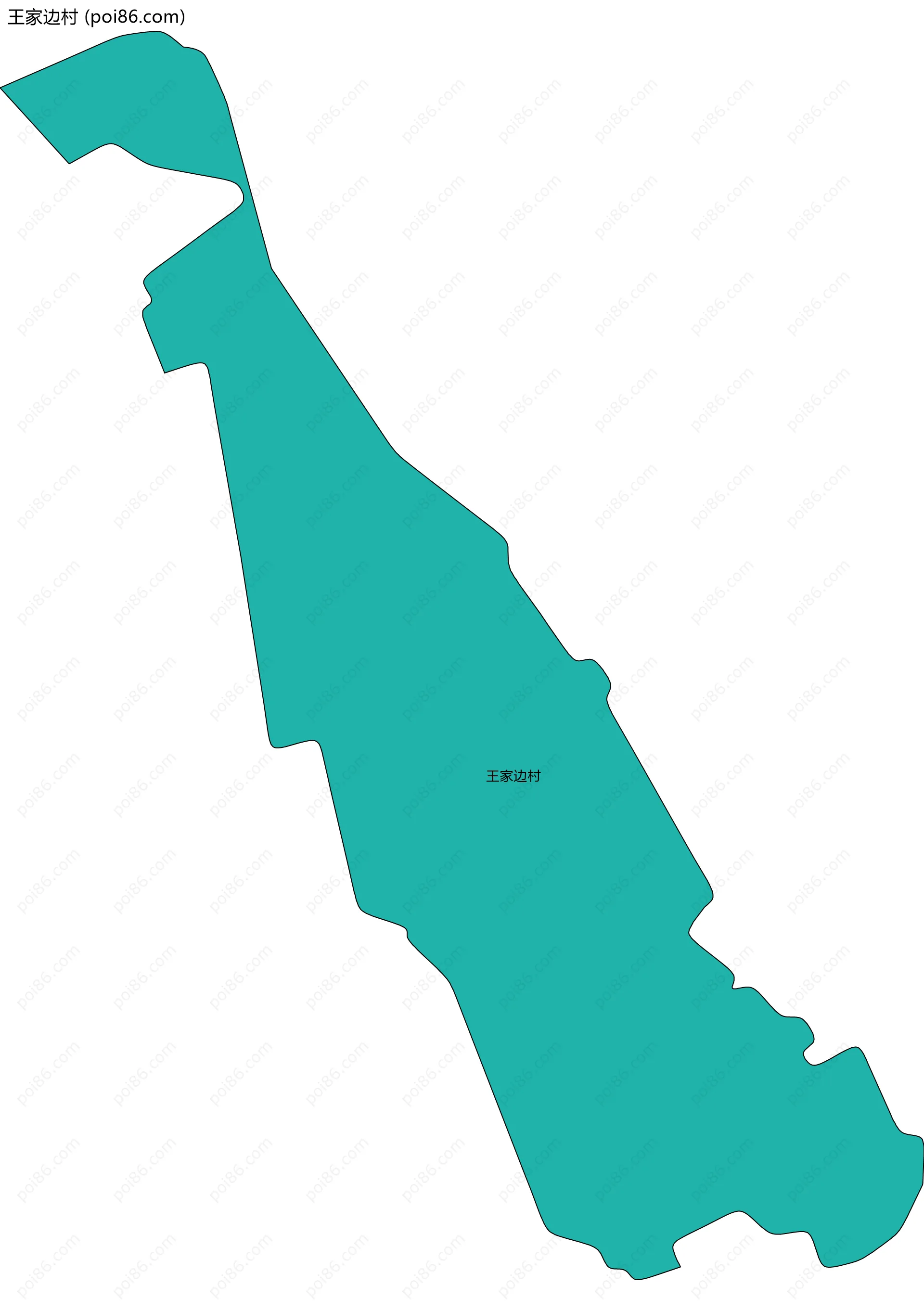 王家边村边界地图