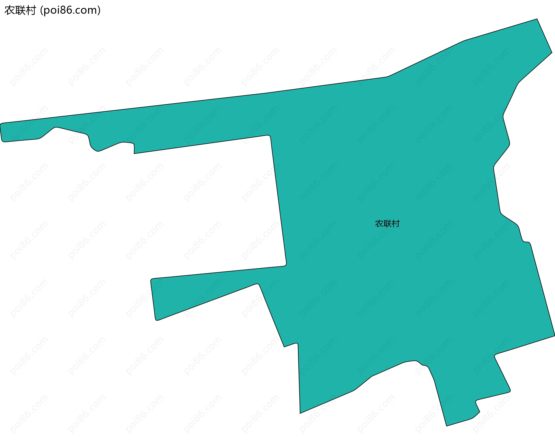 农联村边界地图