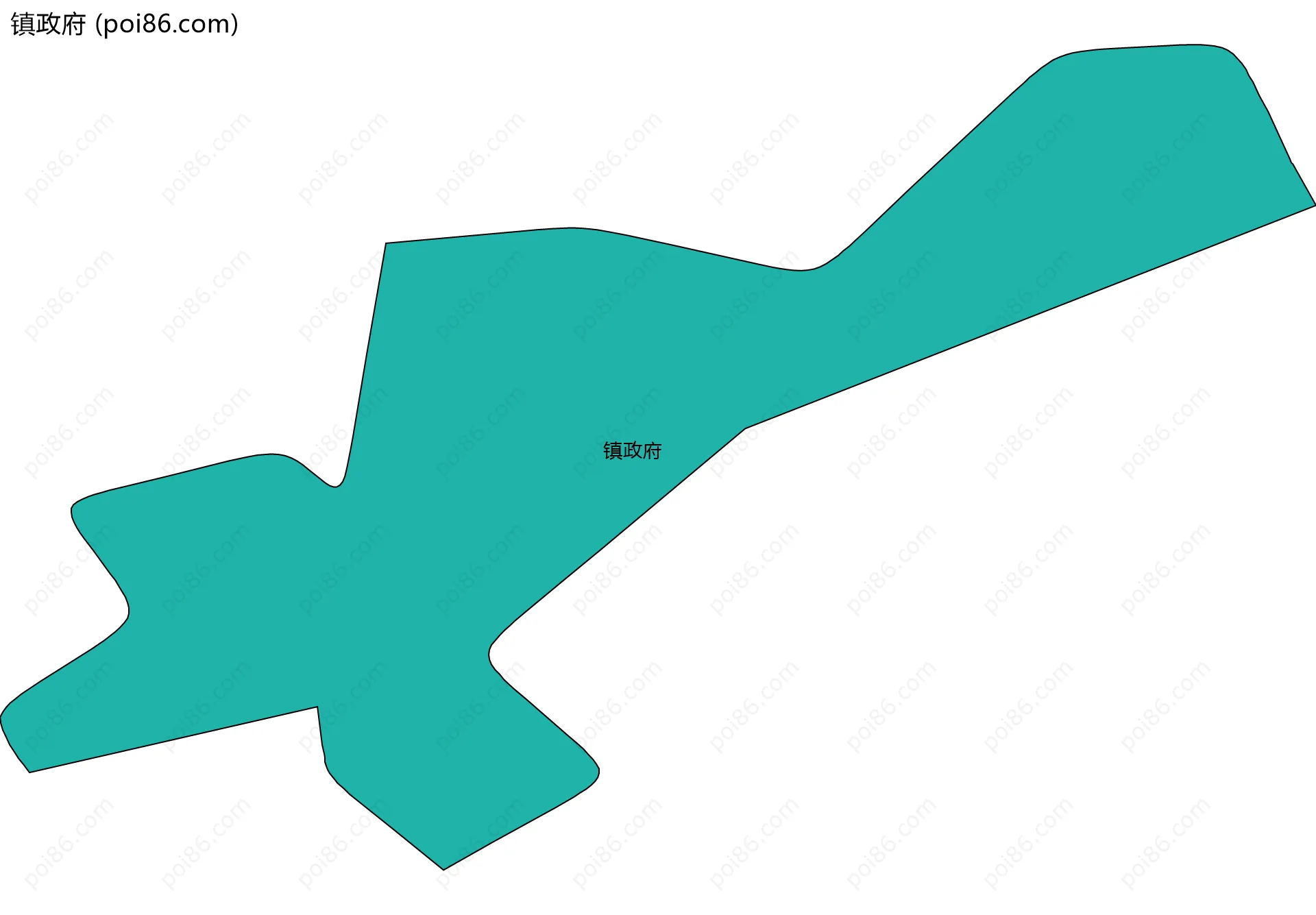 镇政府边界地图