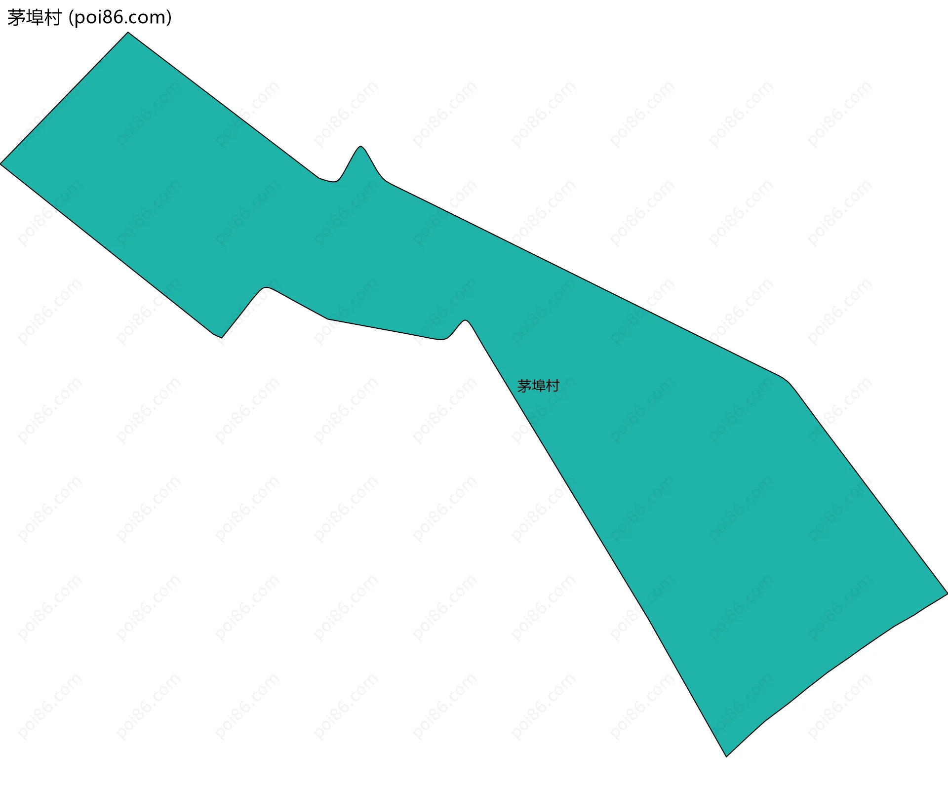 茅埠村边界地图