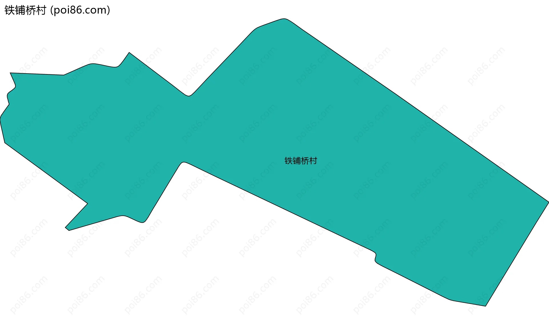 铁铺桥村边界地图