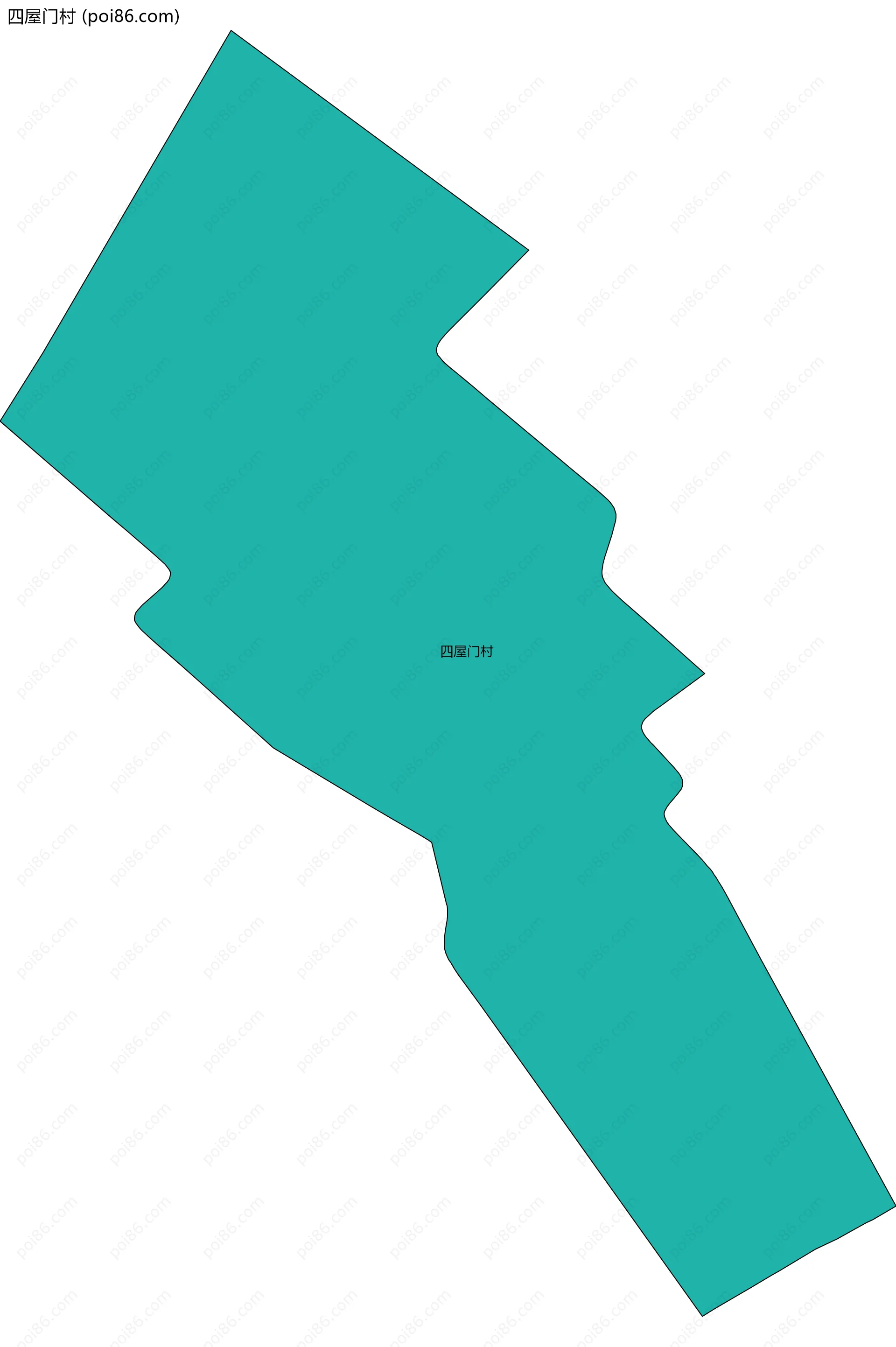 四屋门村边界地图