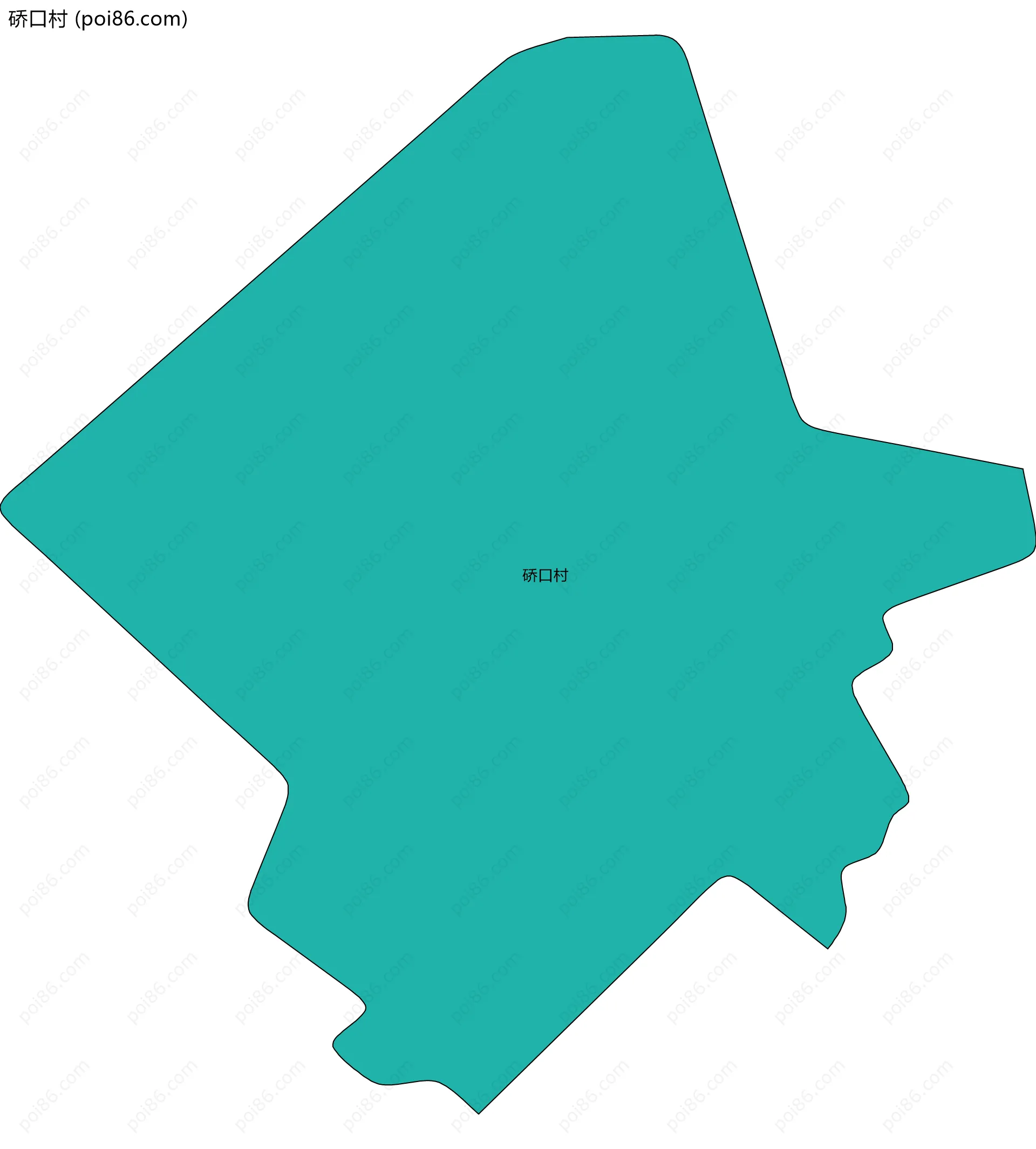 硚口村边界地图