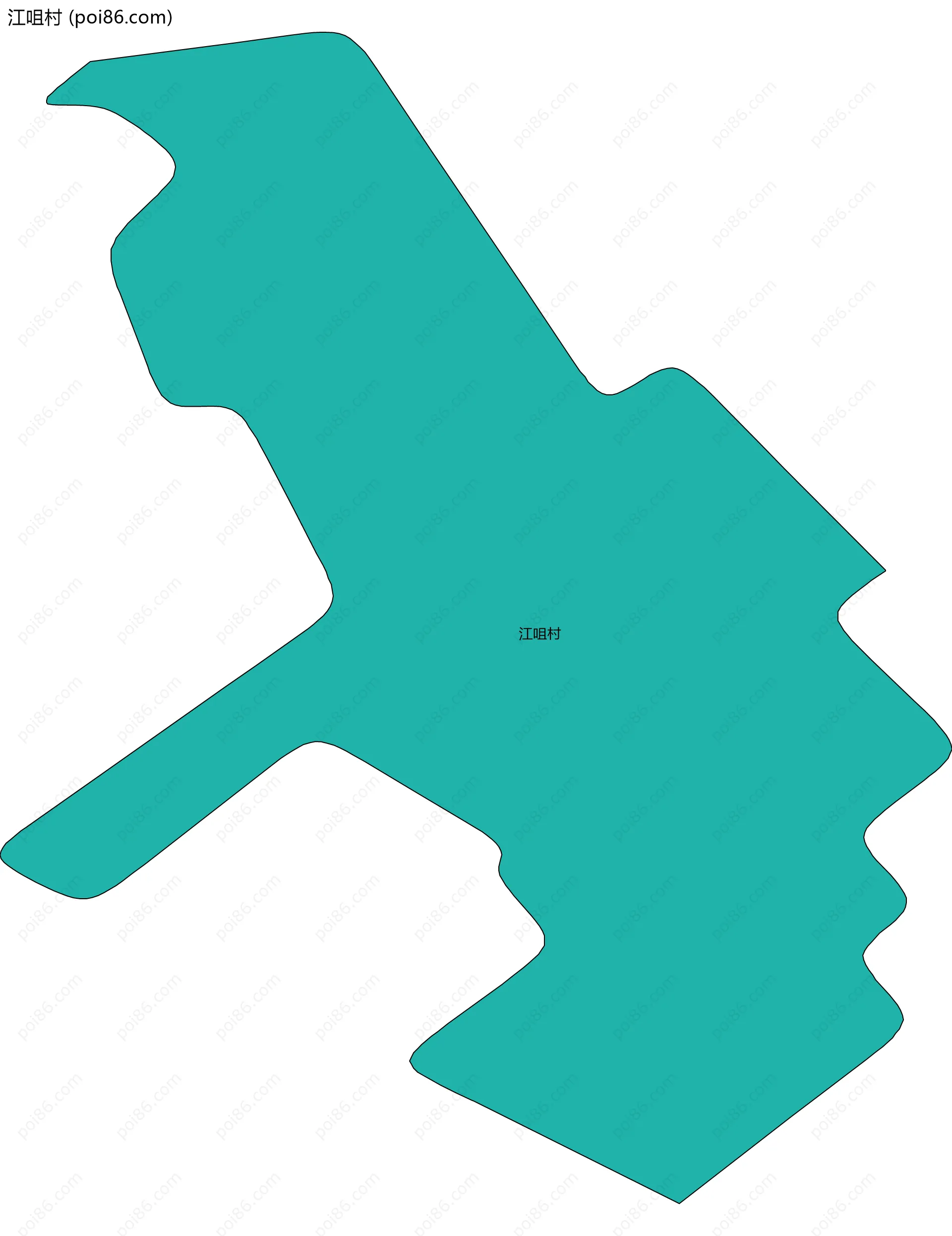 江咀村边界地图