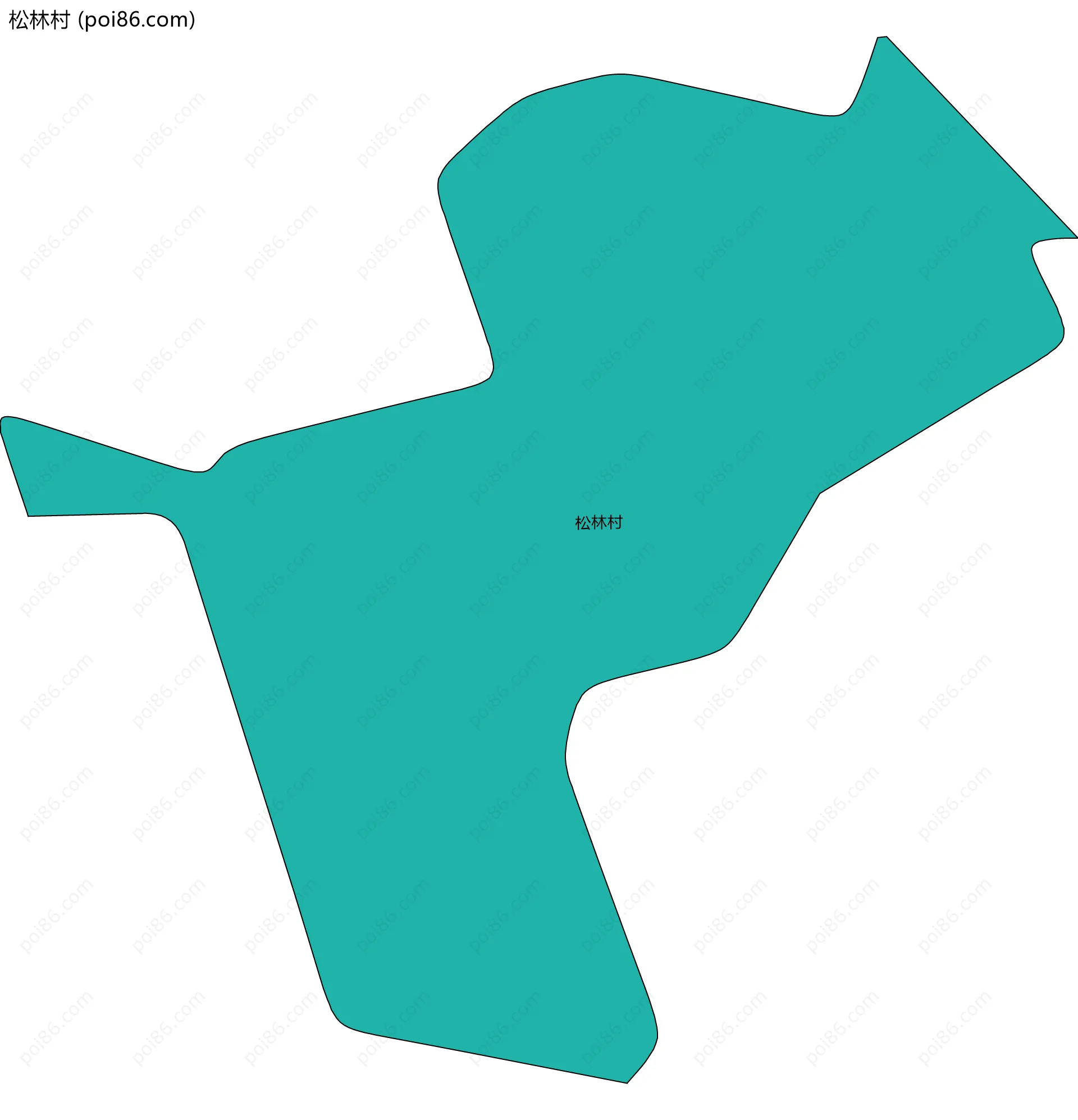 松林村边界地图