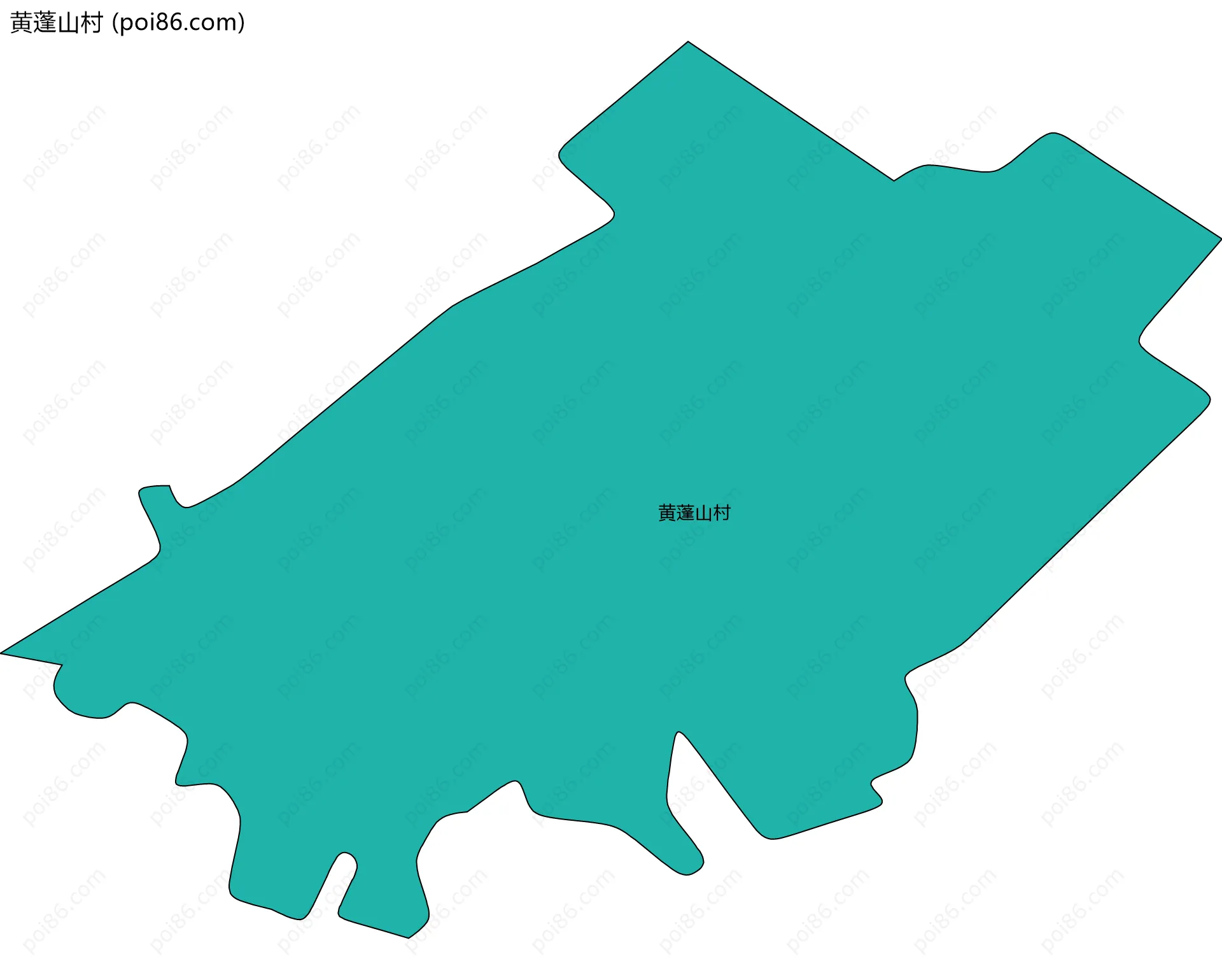 黄蓬山村边界地图