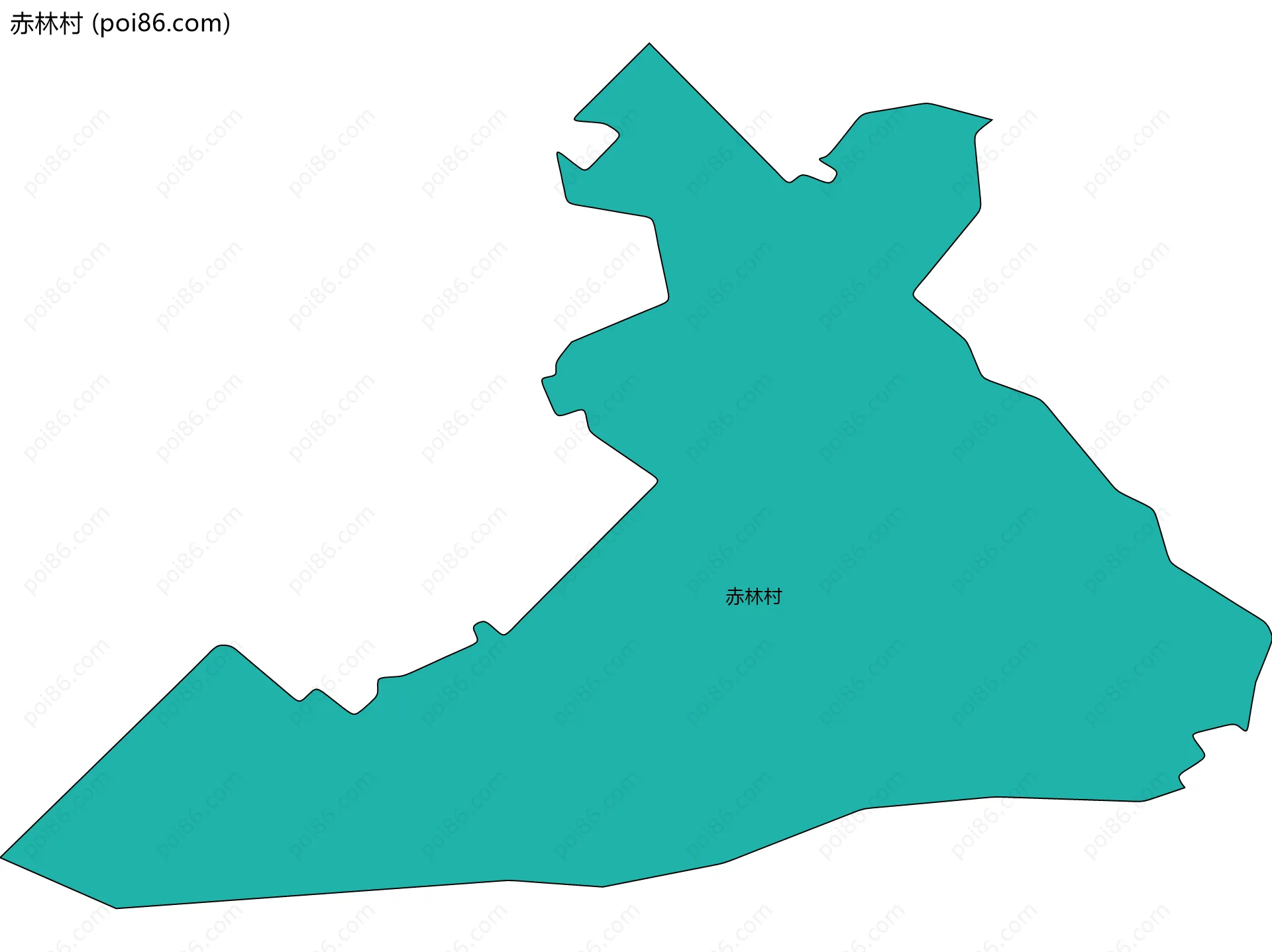 赤林村边界地图