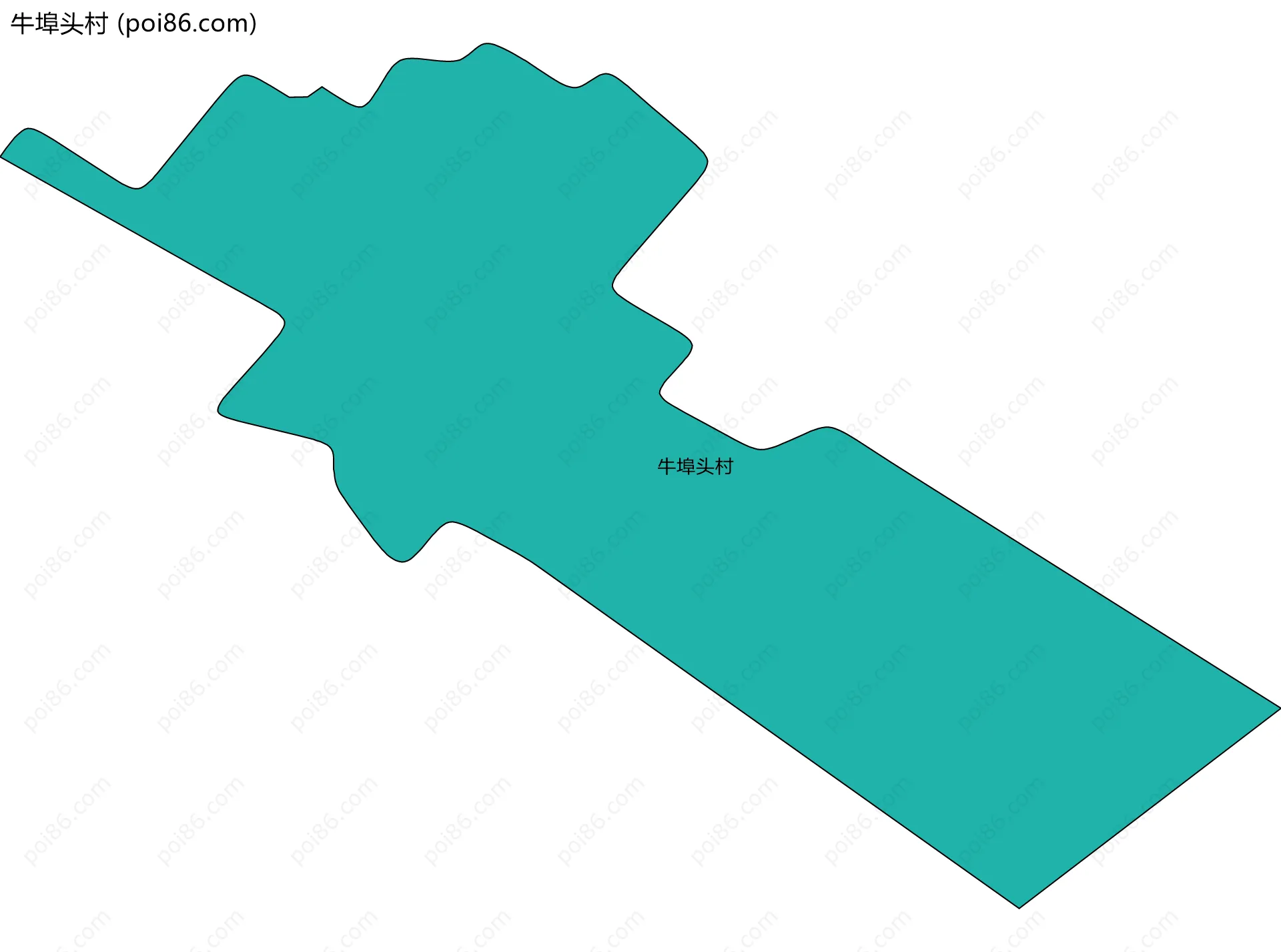 牛埠头村边界地图