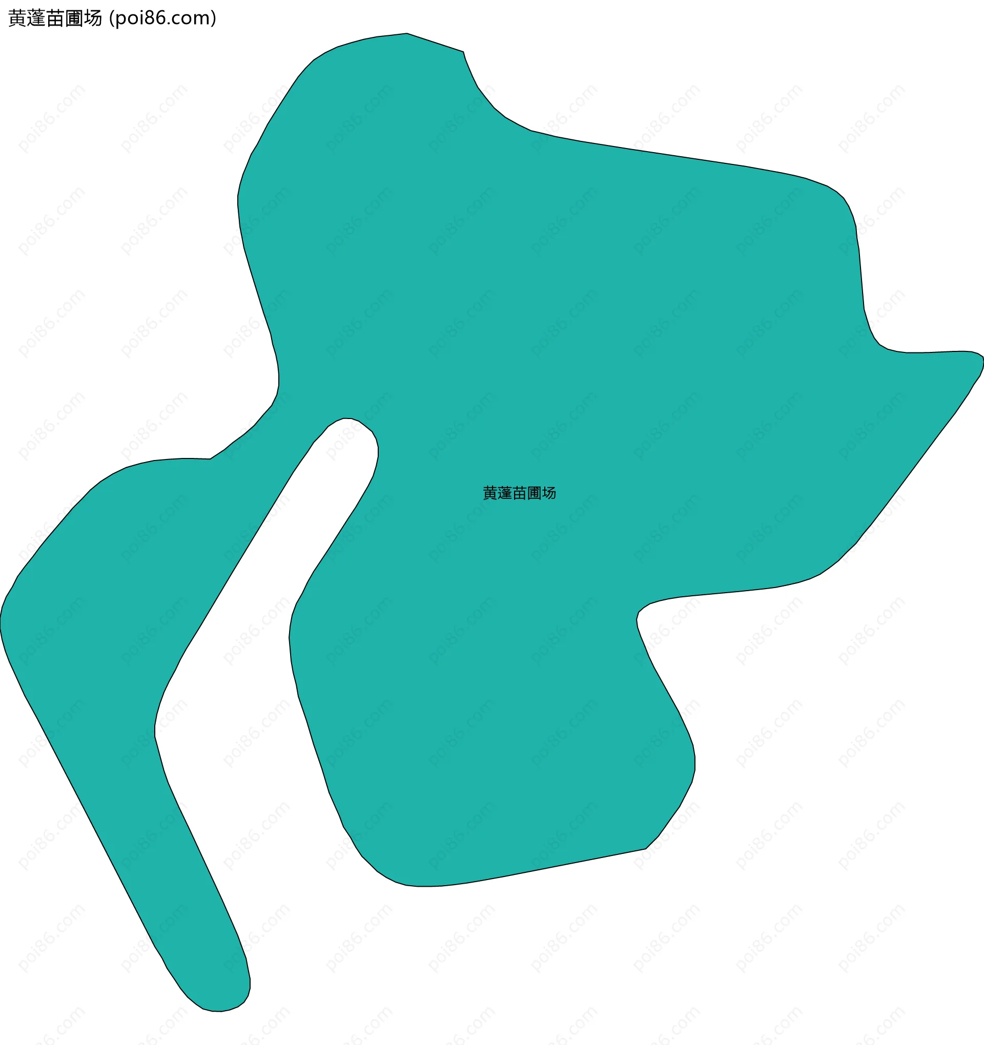 黄蓬苗圃场边界地图