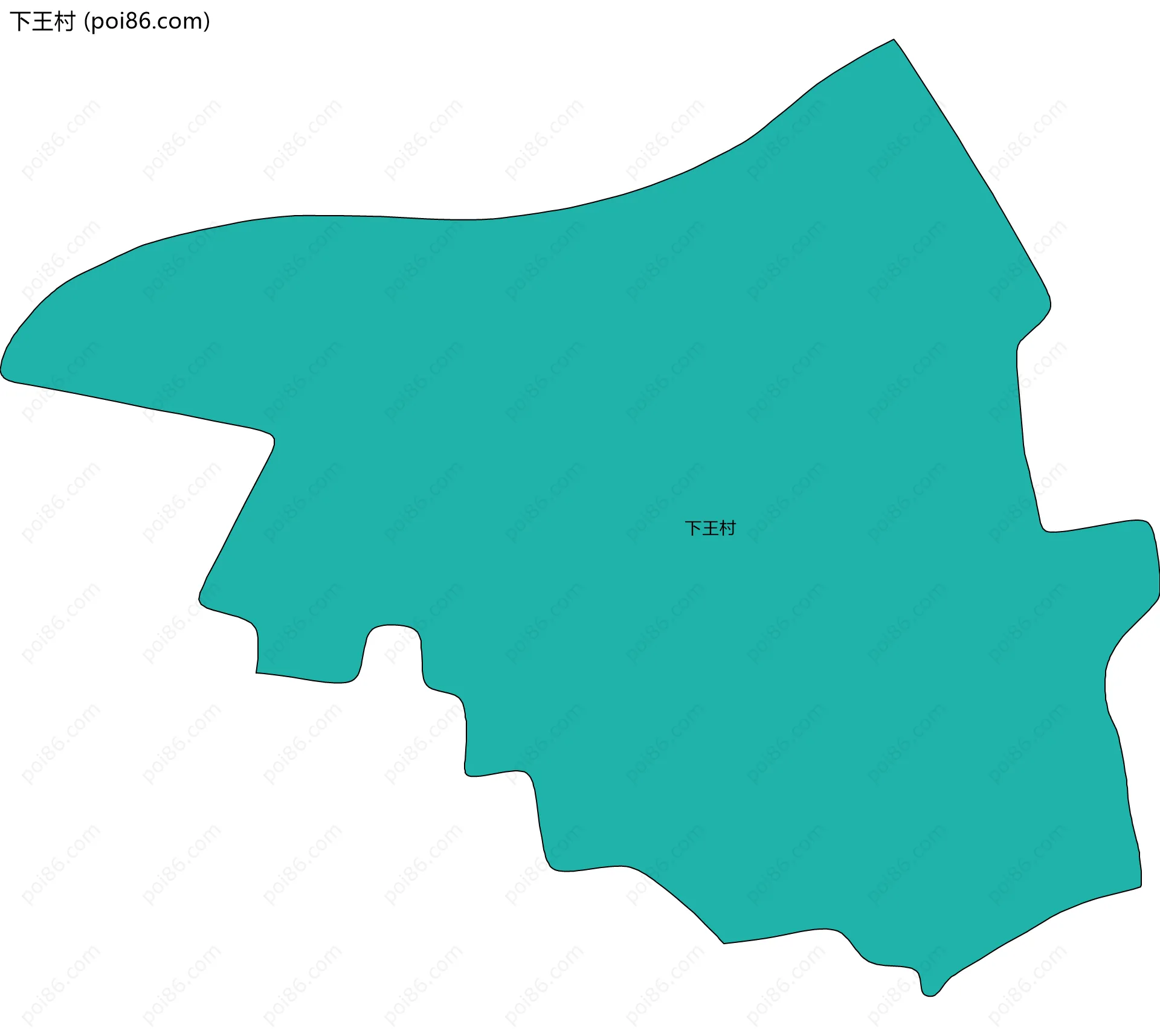 下王村边界地图